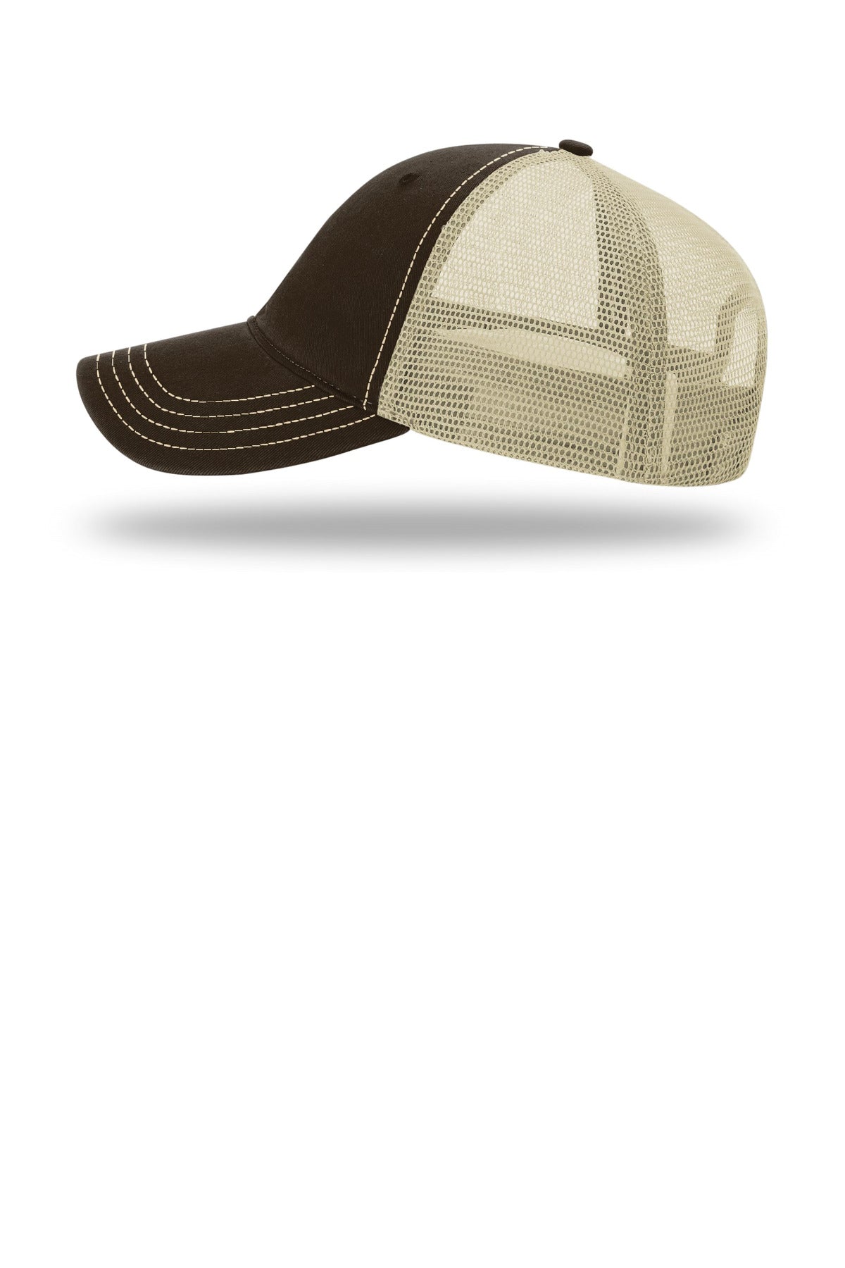 Brwn/Khaki Richardson Garment Washed Trucker 111