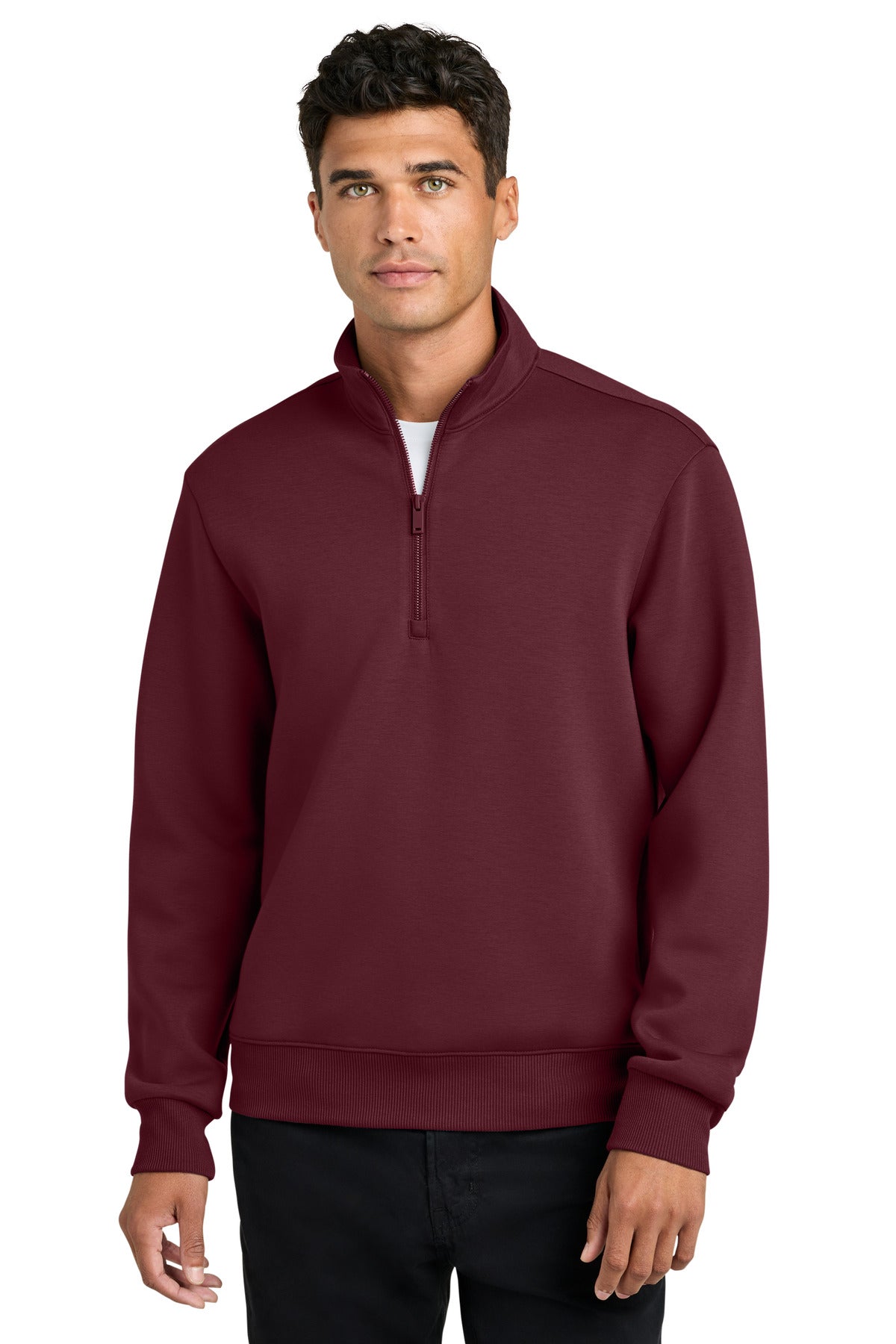 Burgundy Mercer+Mettle Soft Spacer 1/4-Zip MM3100