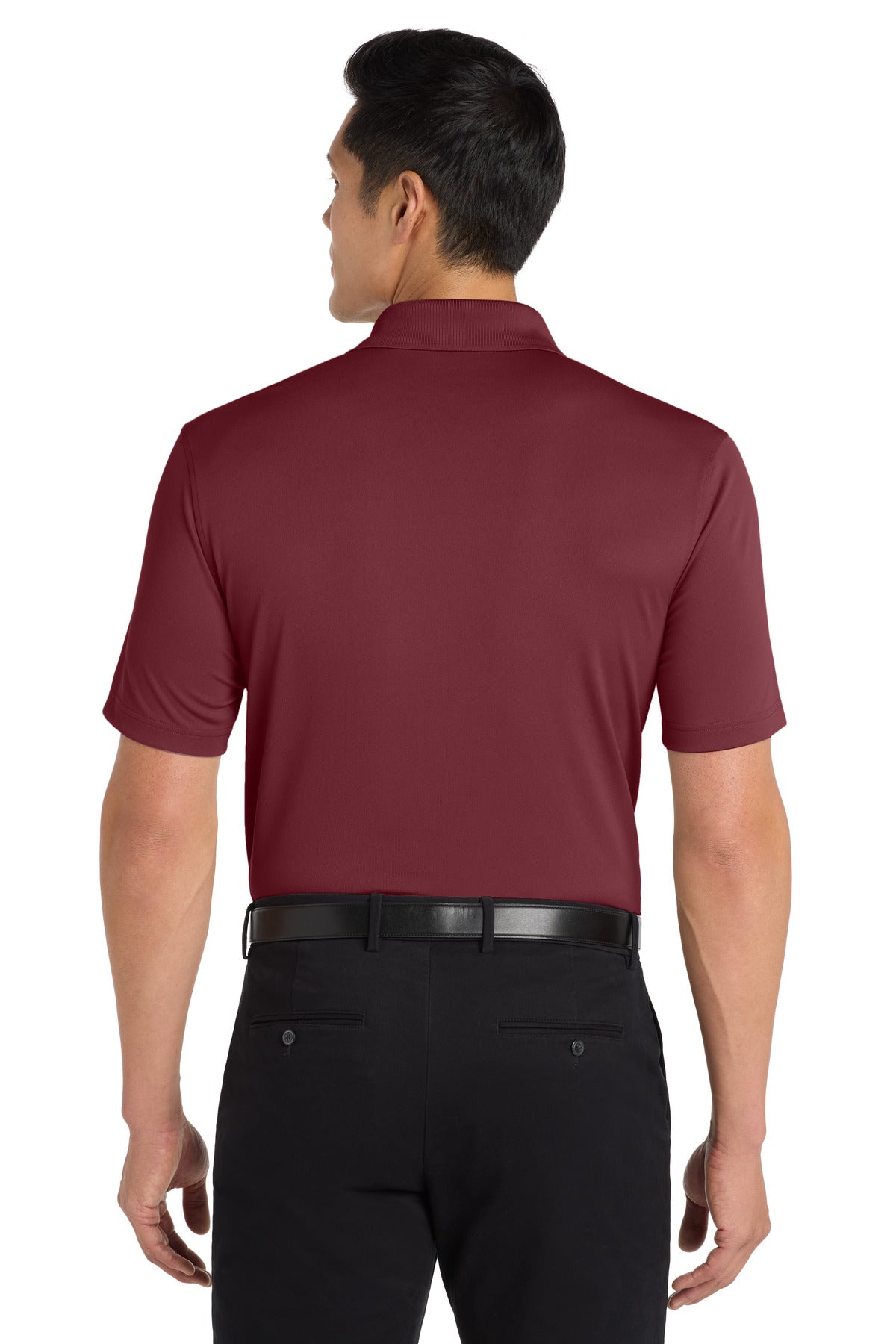 Burgundy Port Authority Dry Zone UV Micro-Mesh Polo. K110