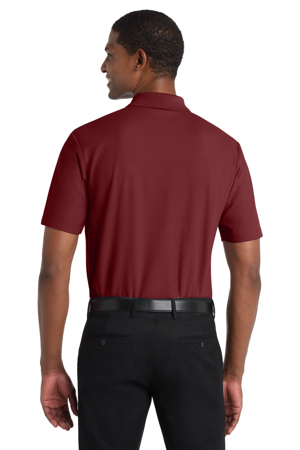 Burgundy Port Authority SuperPro React Polo. K810