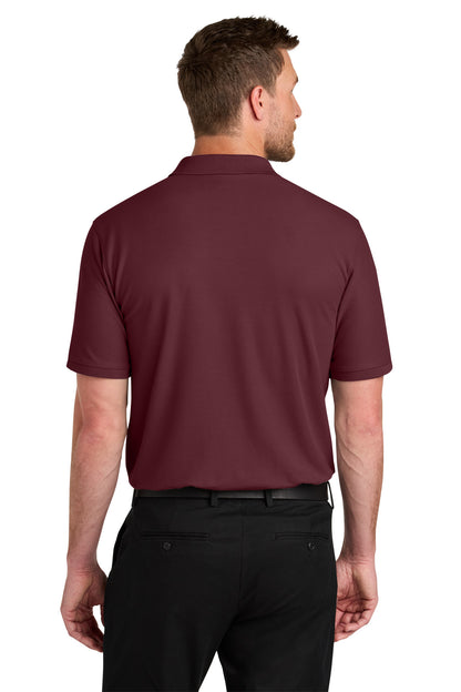 Burgundy Port Authority Tall Wearever Signature Pique Polo TLK200