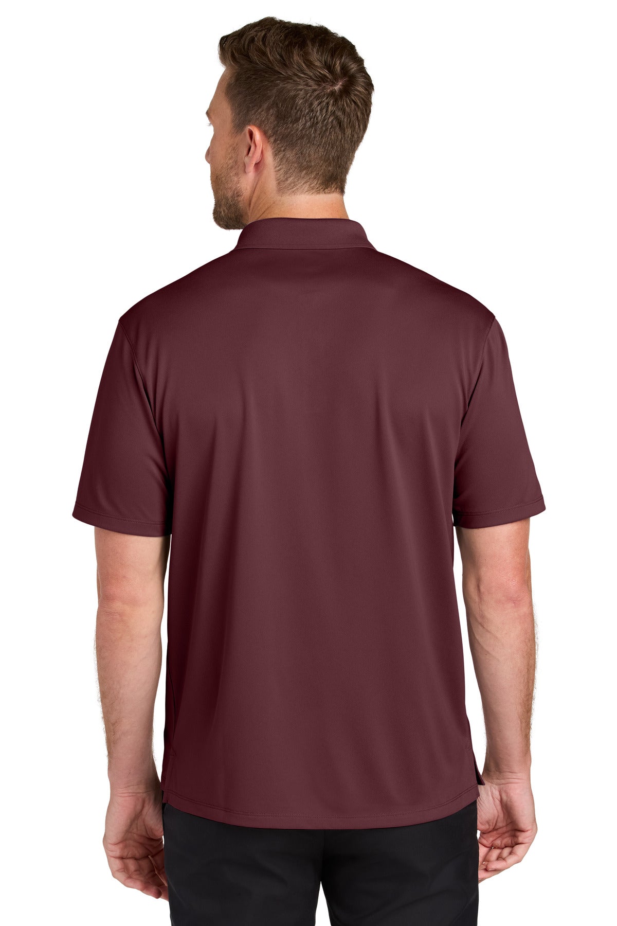 Burgundy Port Authority Wearever Performance Pique Polo K240