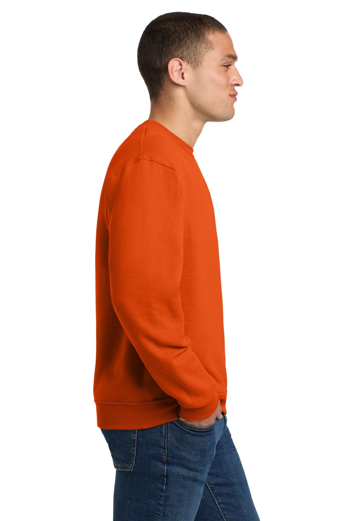 BurntOrng Jerzees - NuBlend Crewneck Sweatshirt. 562M
