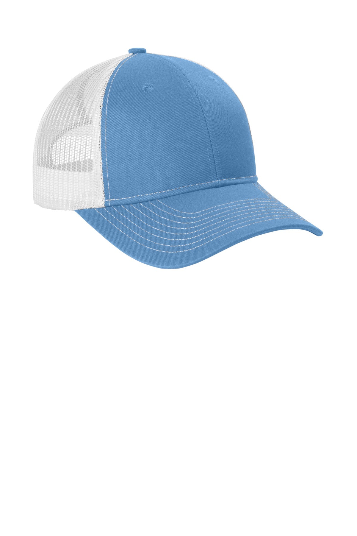 CarBl/Wht Port Authority Snapback Ponytail Trucker Cap LC401
