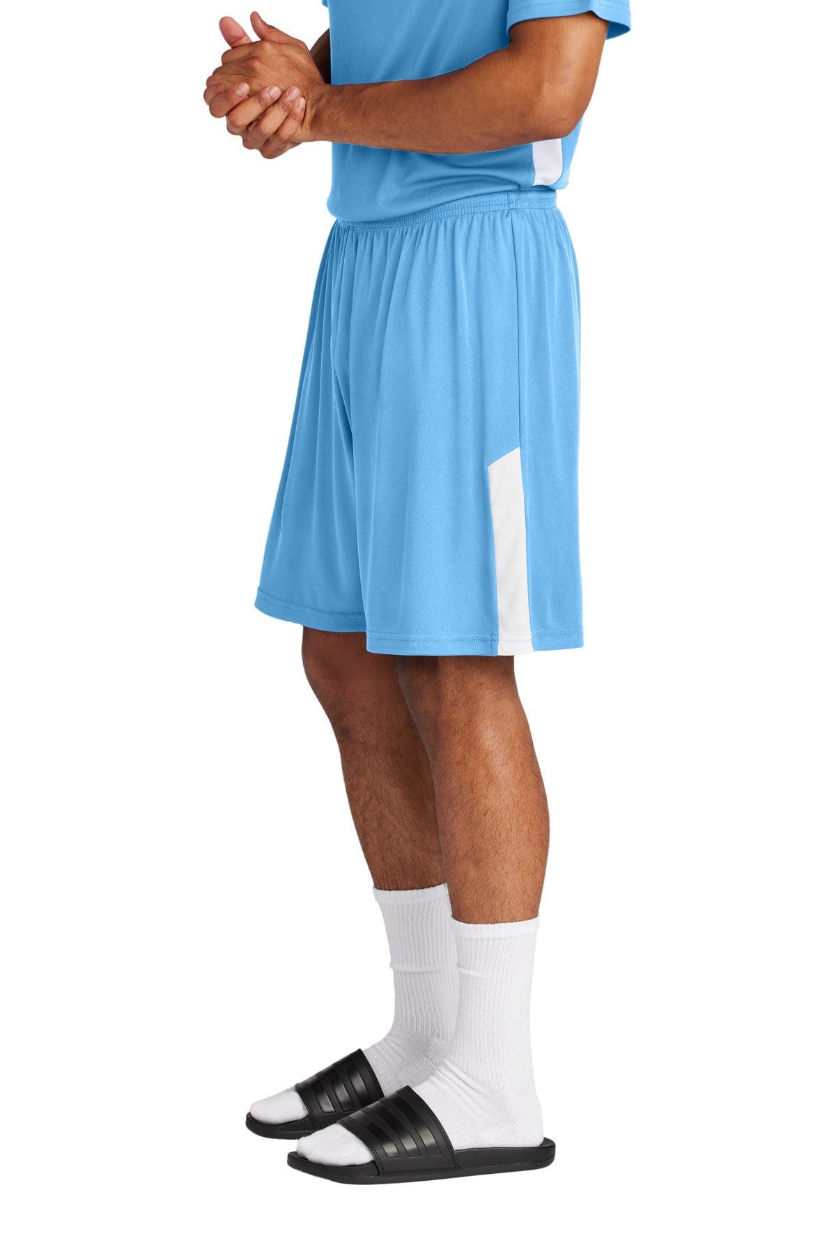 CarBl/Wht Sport-Tek Competitor United 7" Short ST103