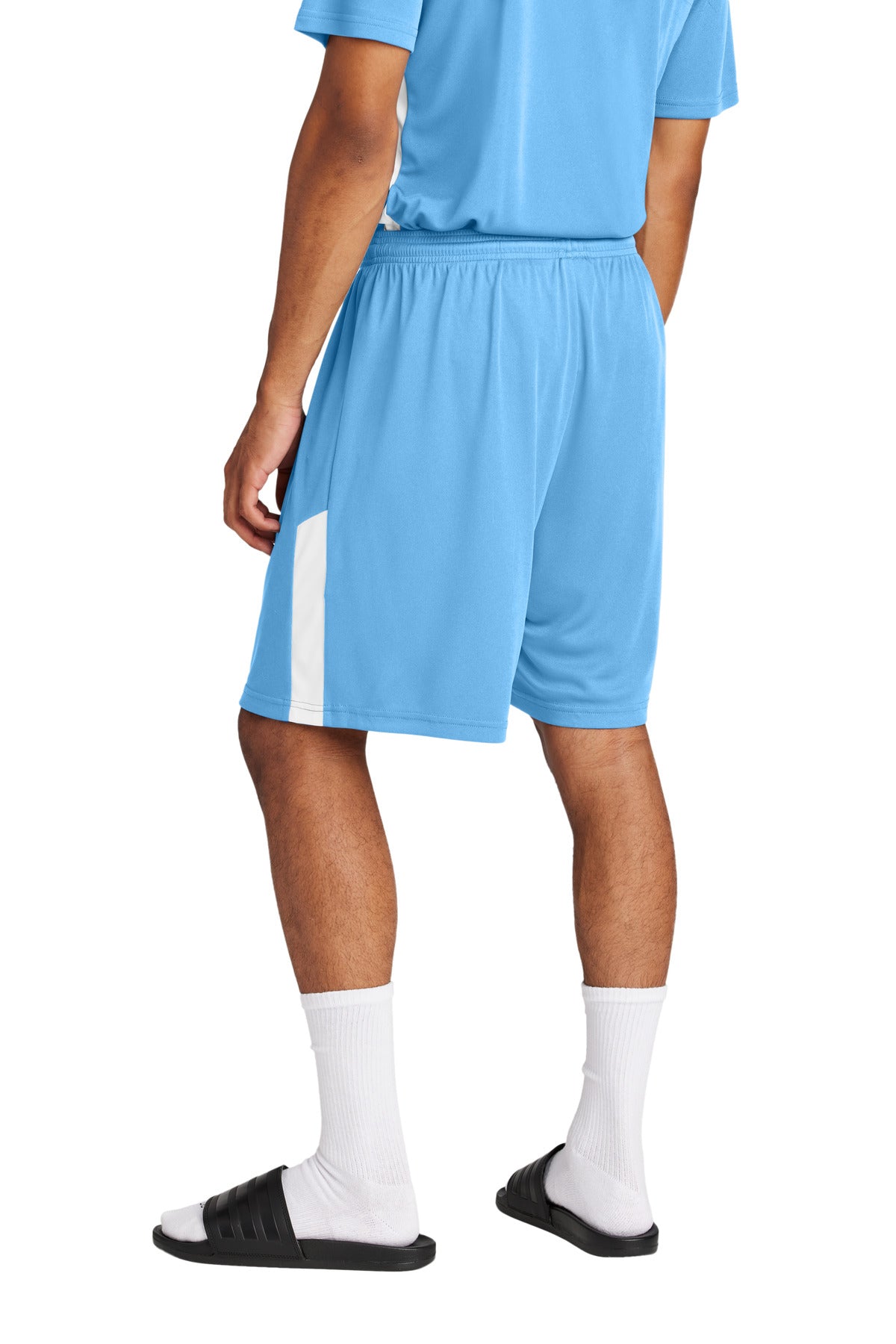 CarBl/Wht Sport-Tek Competitor United 7" Short ST103