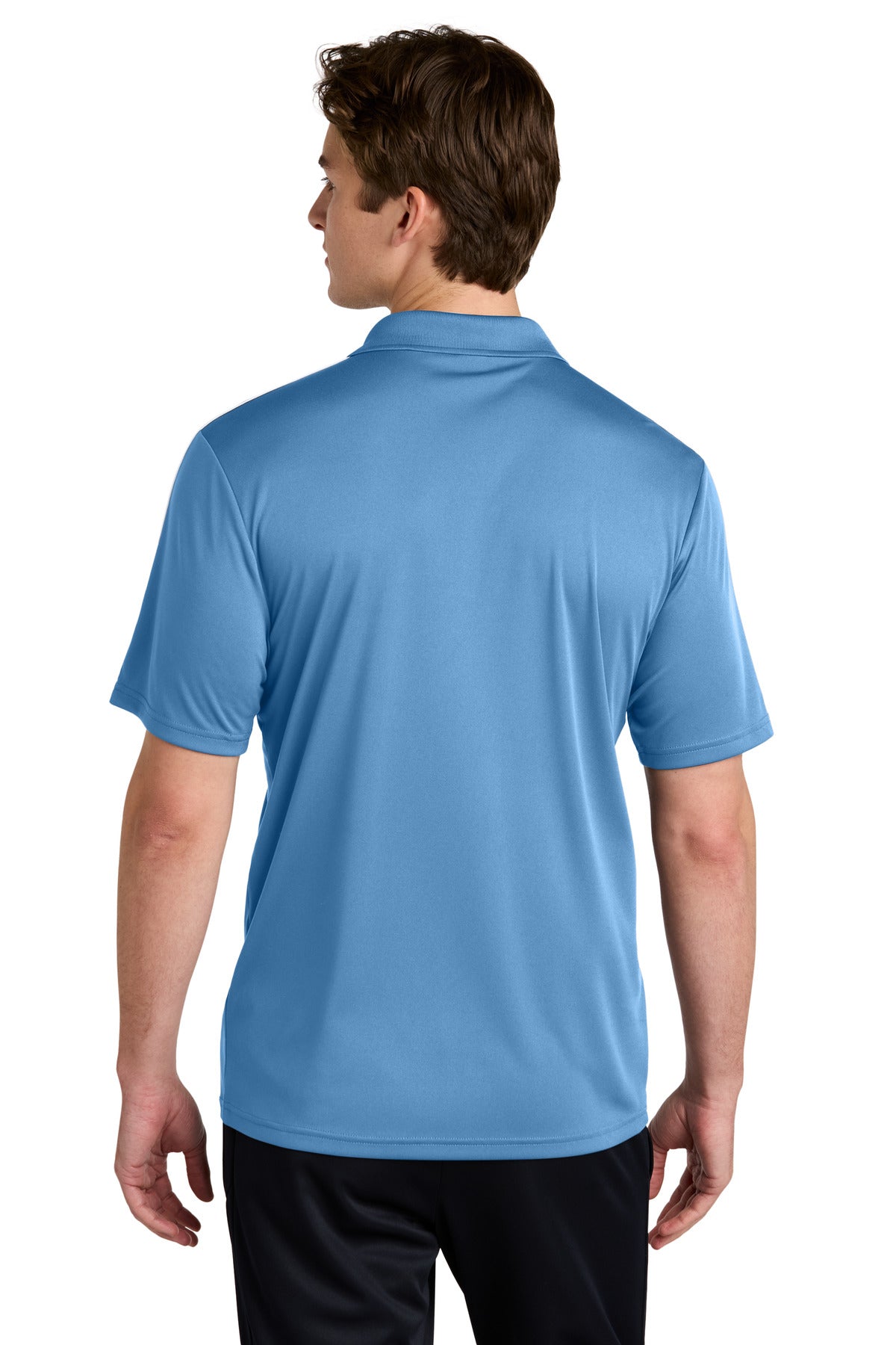 CarBl/Wht Sport-Tek Competitor United Polo ST104