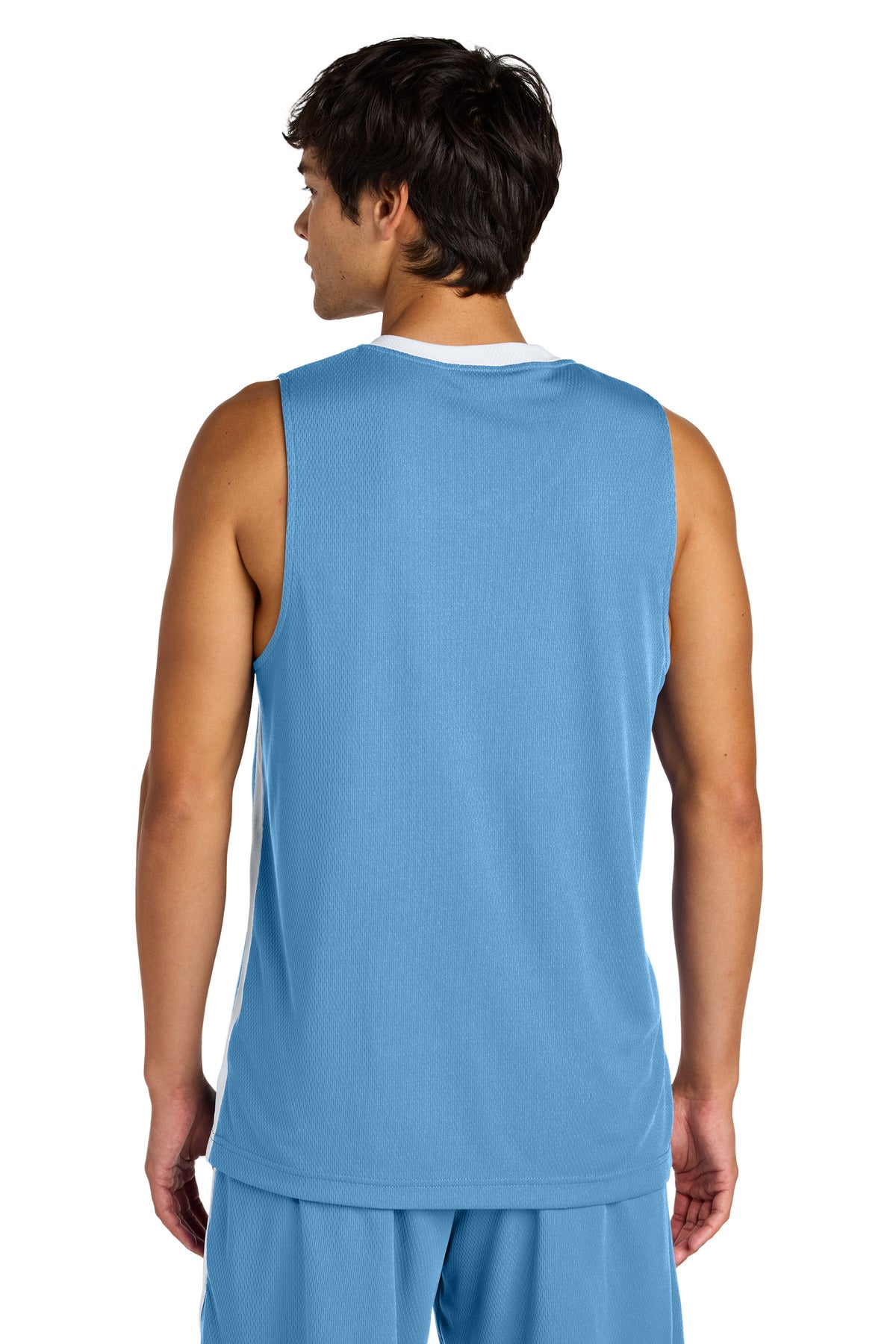 CarBl/Wht Sport-Tek Rival Basketball Rev Jersey ST900