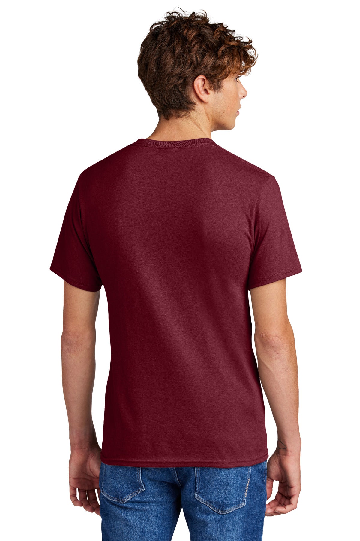 Cardinal Port & Co Core Blend Tee. PC55