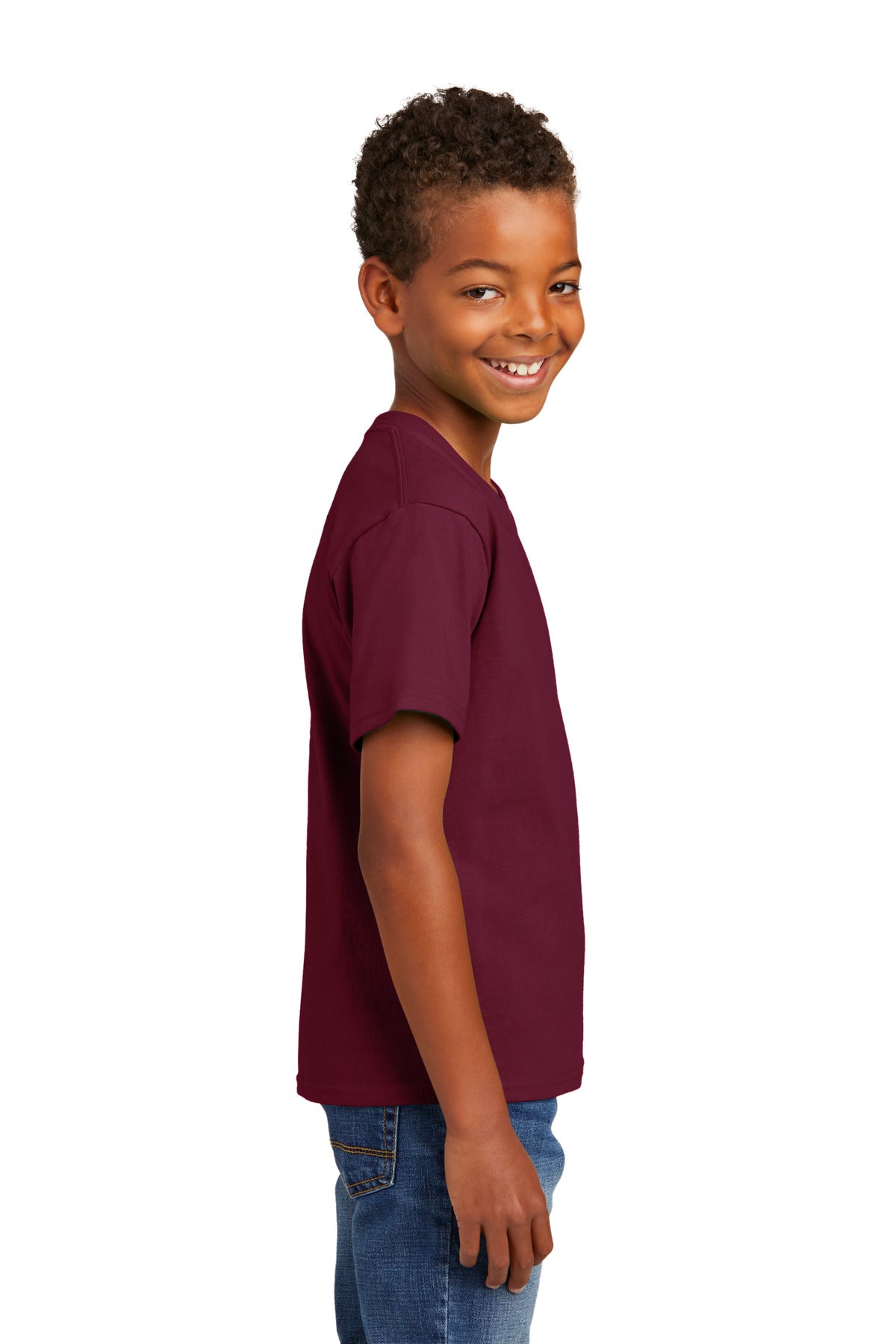 Cardinal Port & Co Youth Essential Tee. PC61Y