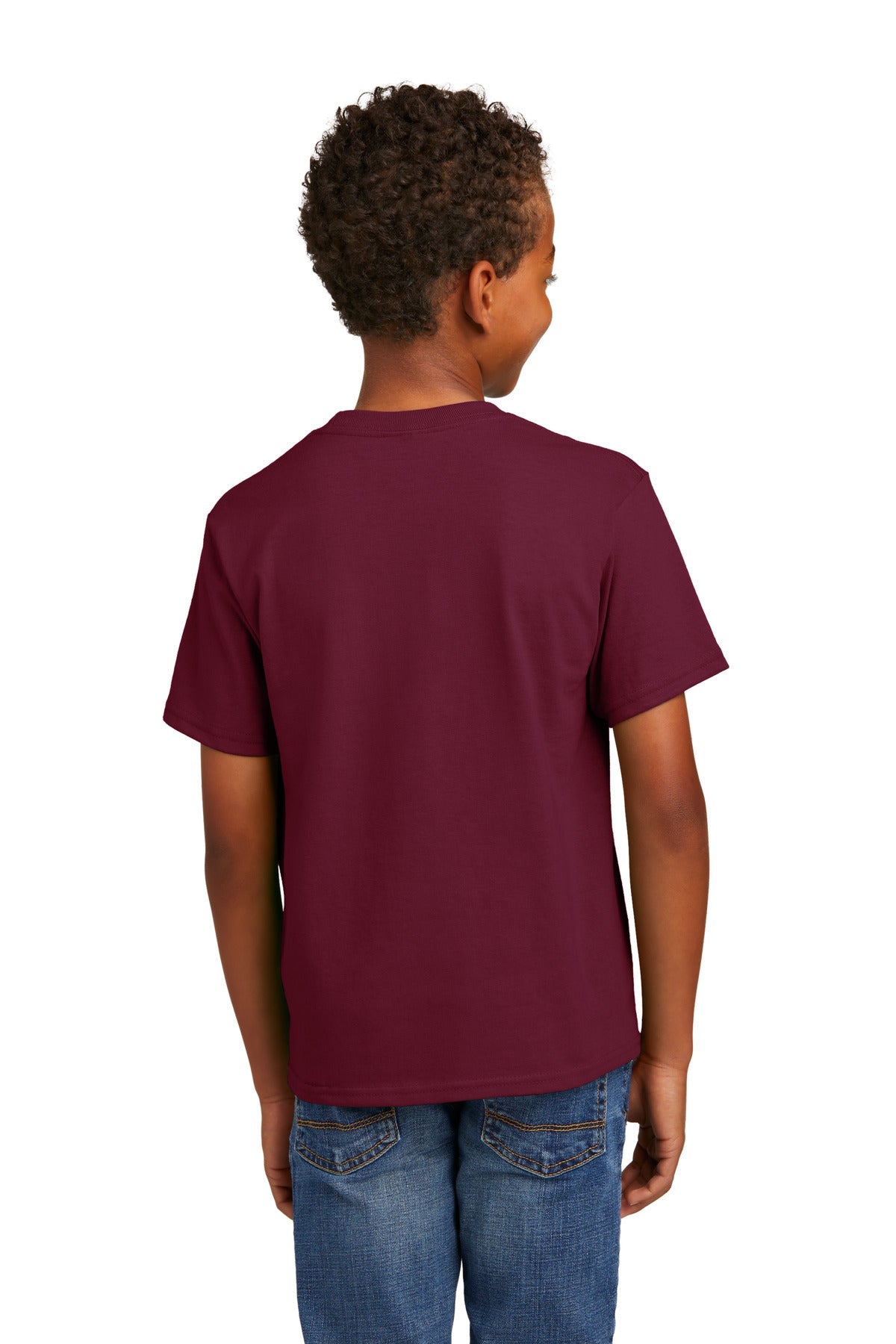 Cardinal Port & Co Youth Essential Tee. PC61Y