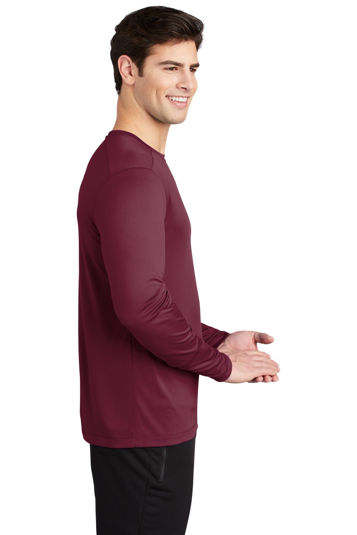 Cardinal Sport-Tek Posi-UV Pro Long Sleeve Tee. ST420LS