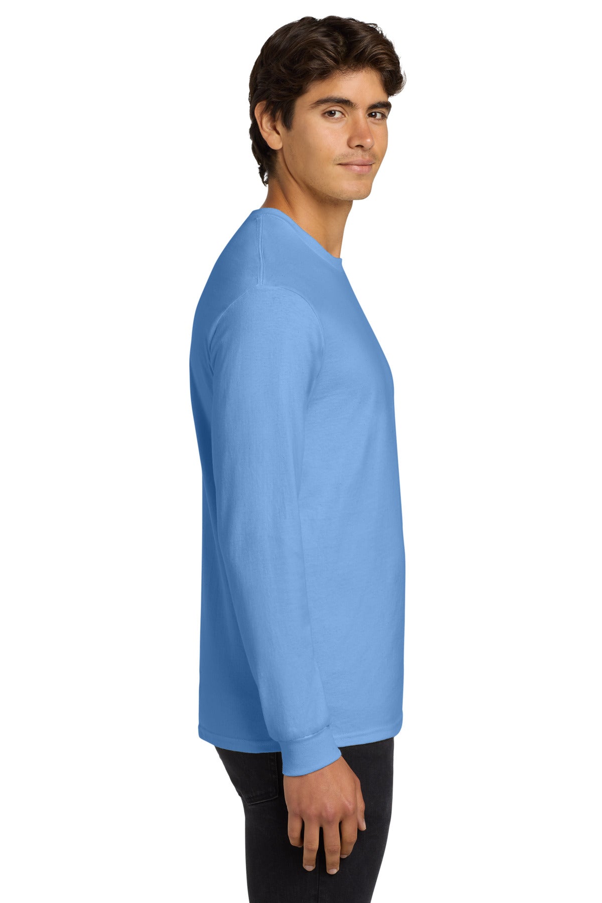 Carolina Blue Gildan - Ultra Cotton 100% US Cotton Long Sleeve T-Shirt. G2400