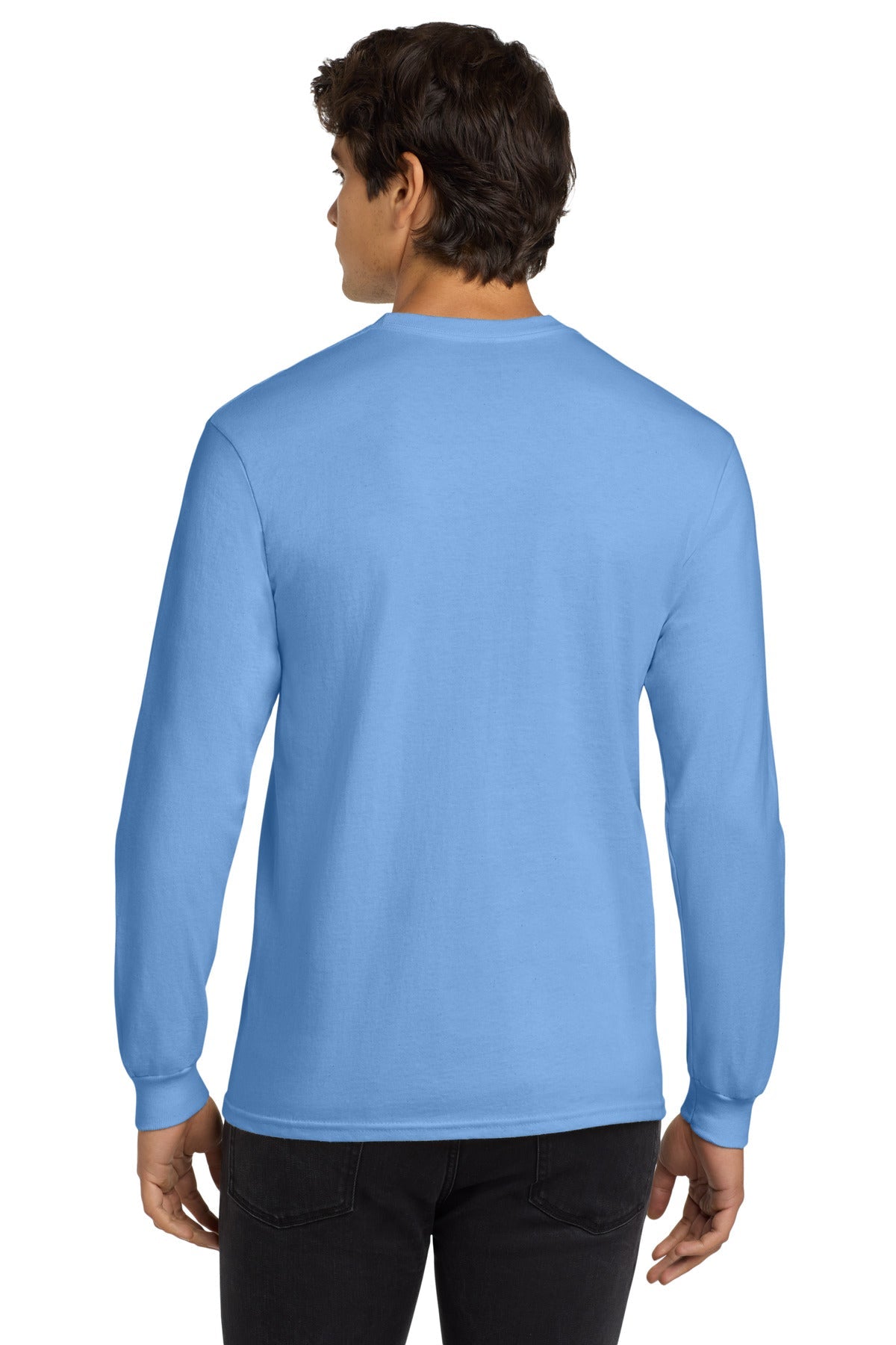 Carolina Blue Gildan - Ultra Cotton 100% US Cotton Long Sleeve T-Shirt. G2400
