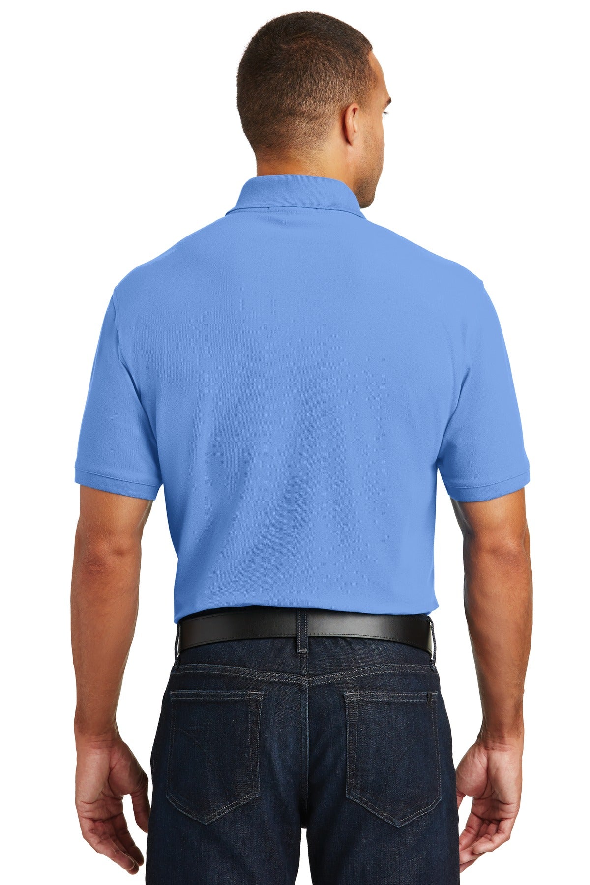 Carolina Blue Port Authority Core Classic Pique Polo. K100