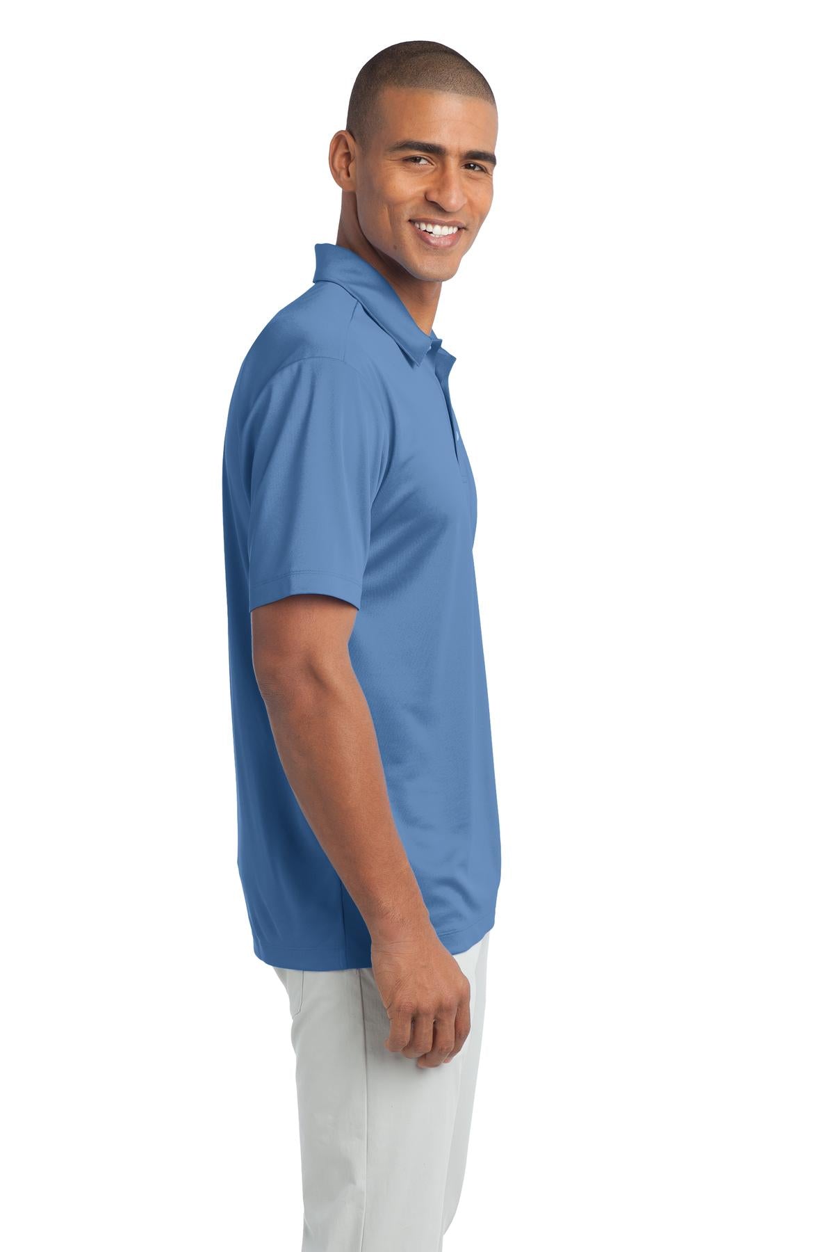 Carolina Blue Port Authority Silk Touch Performance Polo. K540