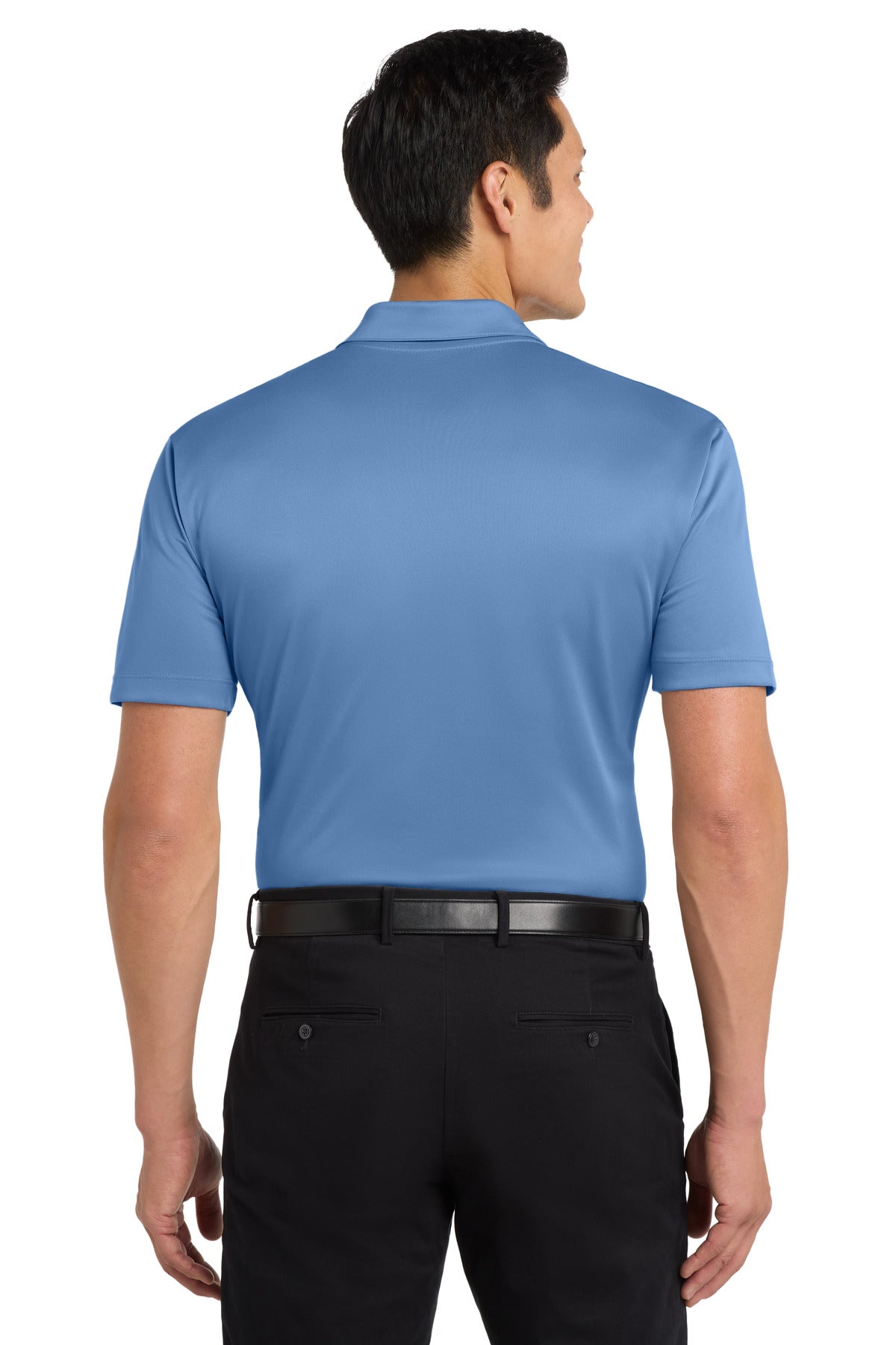 Carolina Blue Port Authority Silk Touch Performance Polo. K540