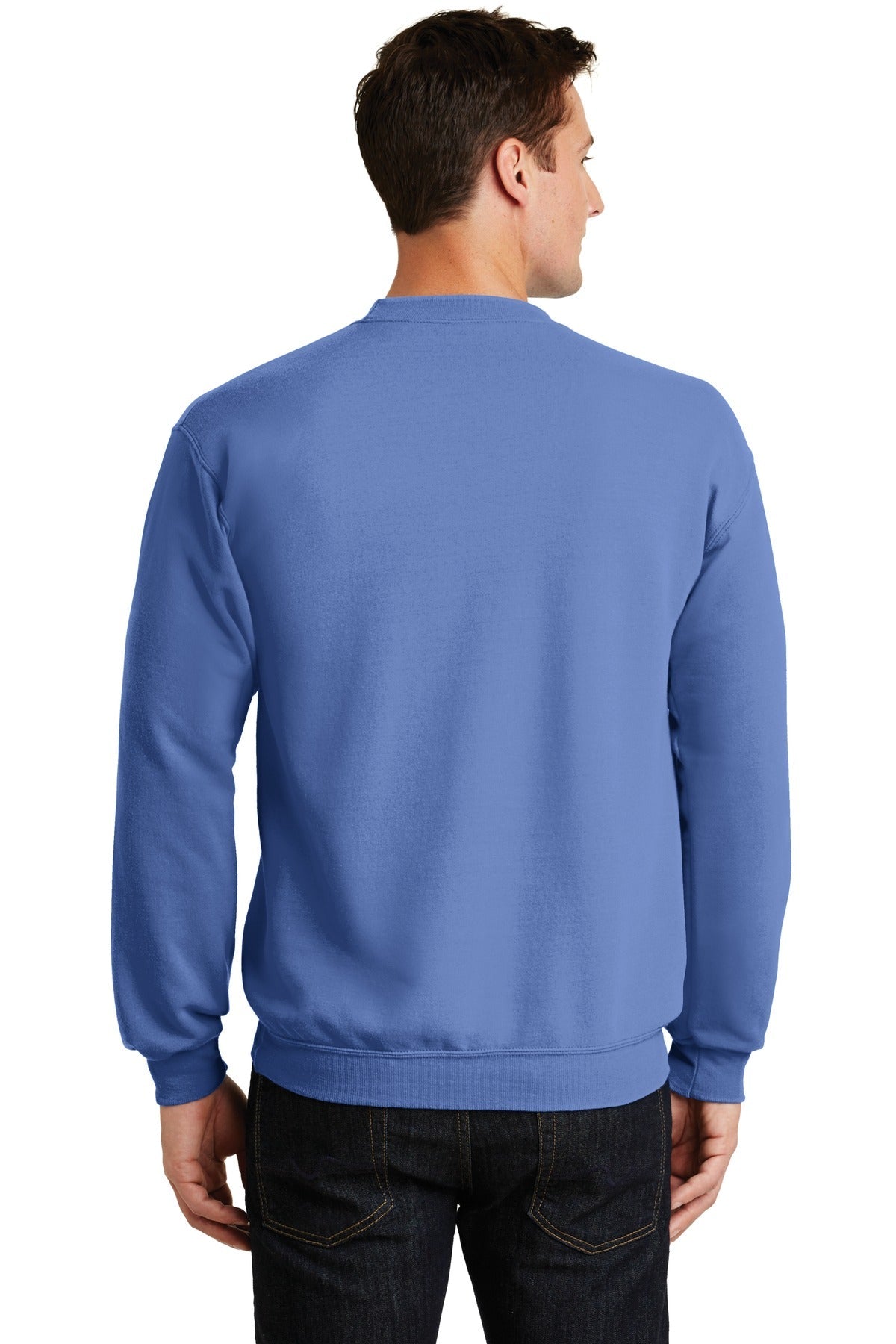 Carolina Blue Port & Co Core Fleece Crewneck Sweatshirt. PC78