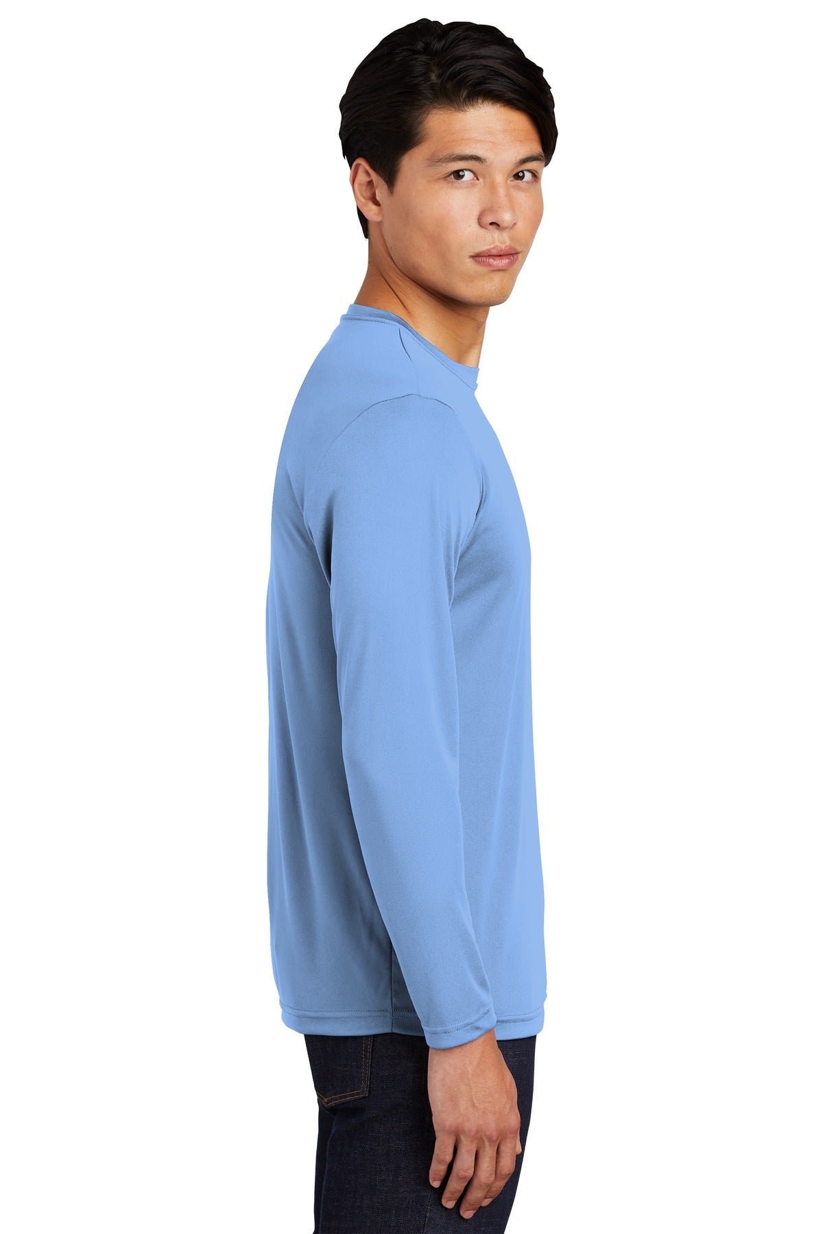 Carolina Blue Sport-Tek Long Sleeve PosiCharge Competitor Tee. ST350LS