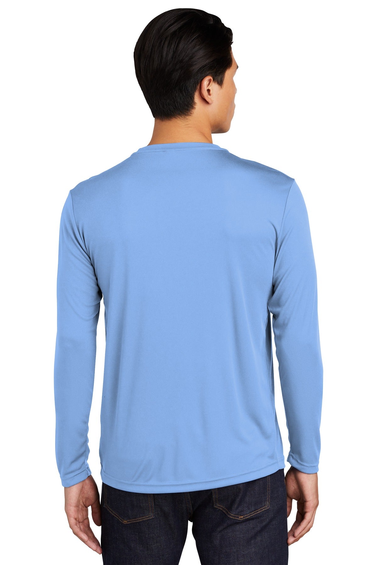 Carolina Blue Sport-Tek Long Sleeve PosiCharge Competitor Tee. ST350LS