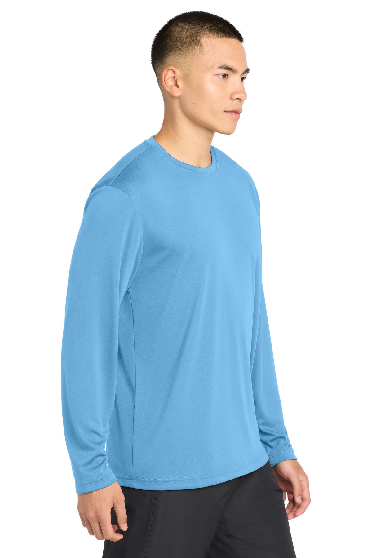 Carolina Blue Sport-Tek Long Sleeve PosiCharge Competitor Tee. ST350LS