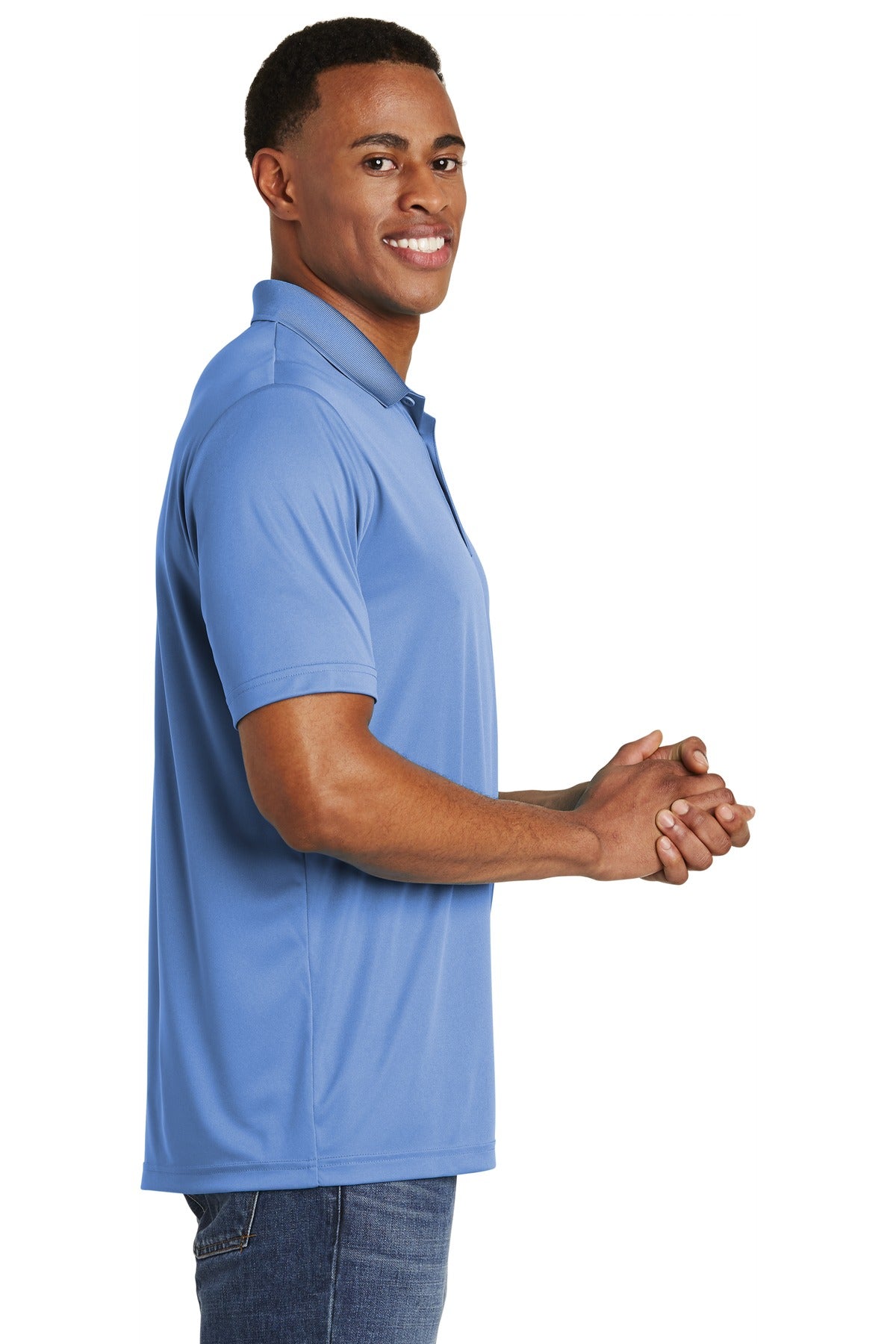 Carolina Blue Sport-Tek PosiCharge Competitor Polo. ST550