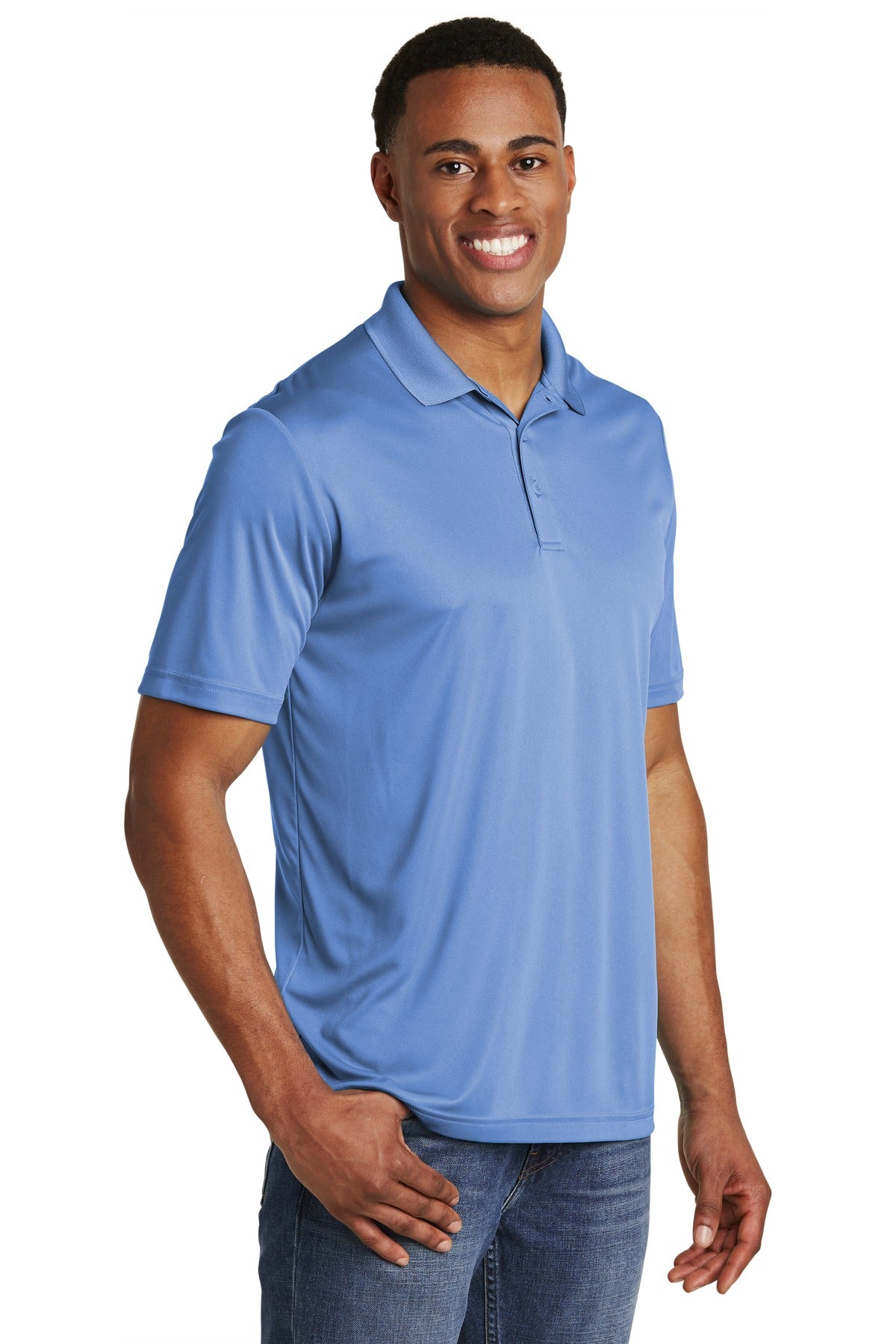 Carolina Blue Sport-Tek PosiCharge Competitor Polo. ST550