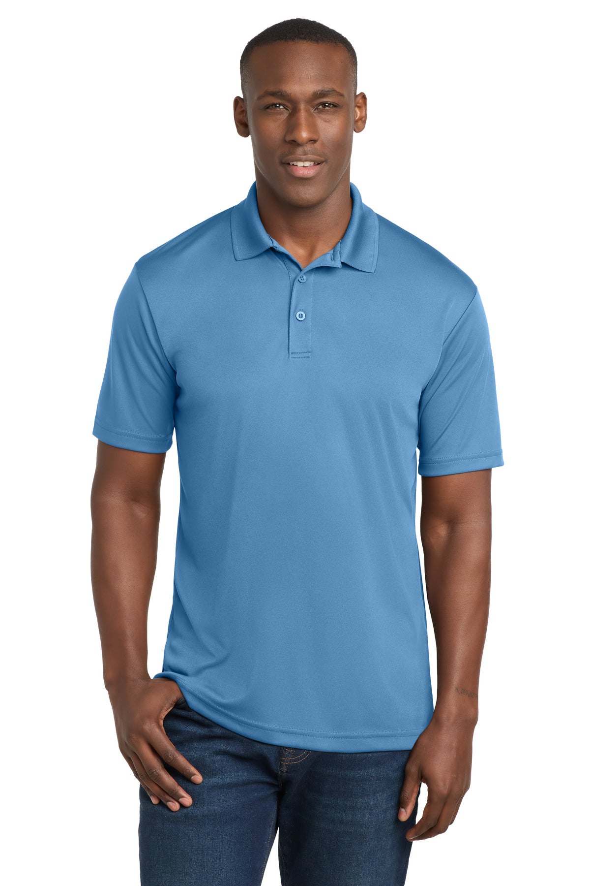 Carolina Blue Sport-Tek PosiCharge Competitor Polo. ST550