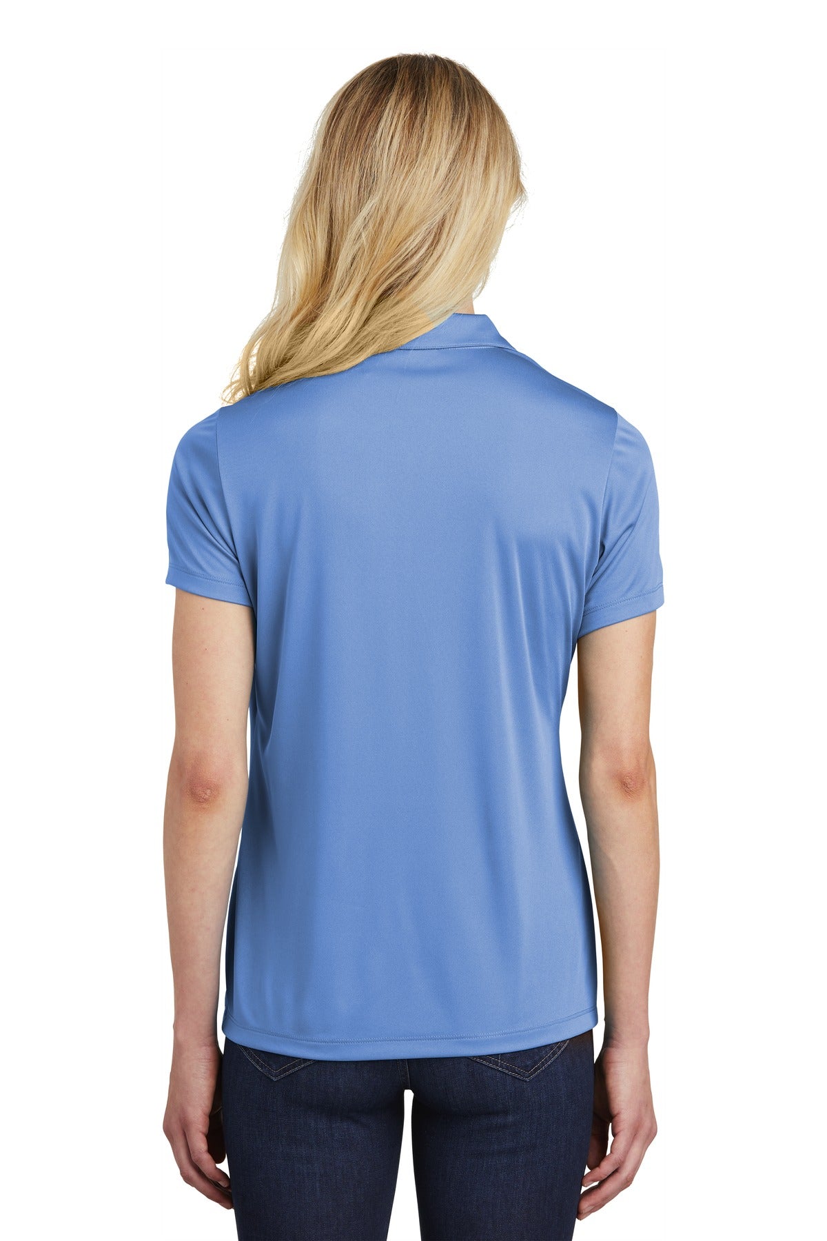Carolina Blue Sport-Tek Women's PosiCharge Competitor Polo. LST550