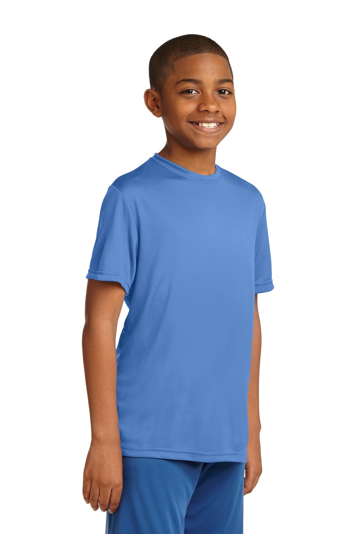 Carolina Blue Sport-Tek Youth PosiCharge Competitor Tee. YST350