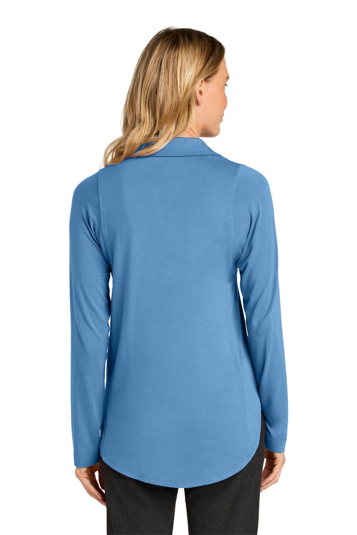 CarolinaBl Port Authority Women's Luxe Knit Button Tunic LK5602