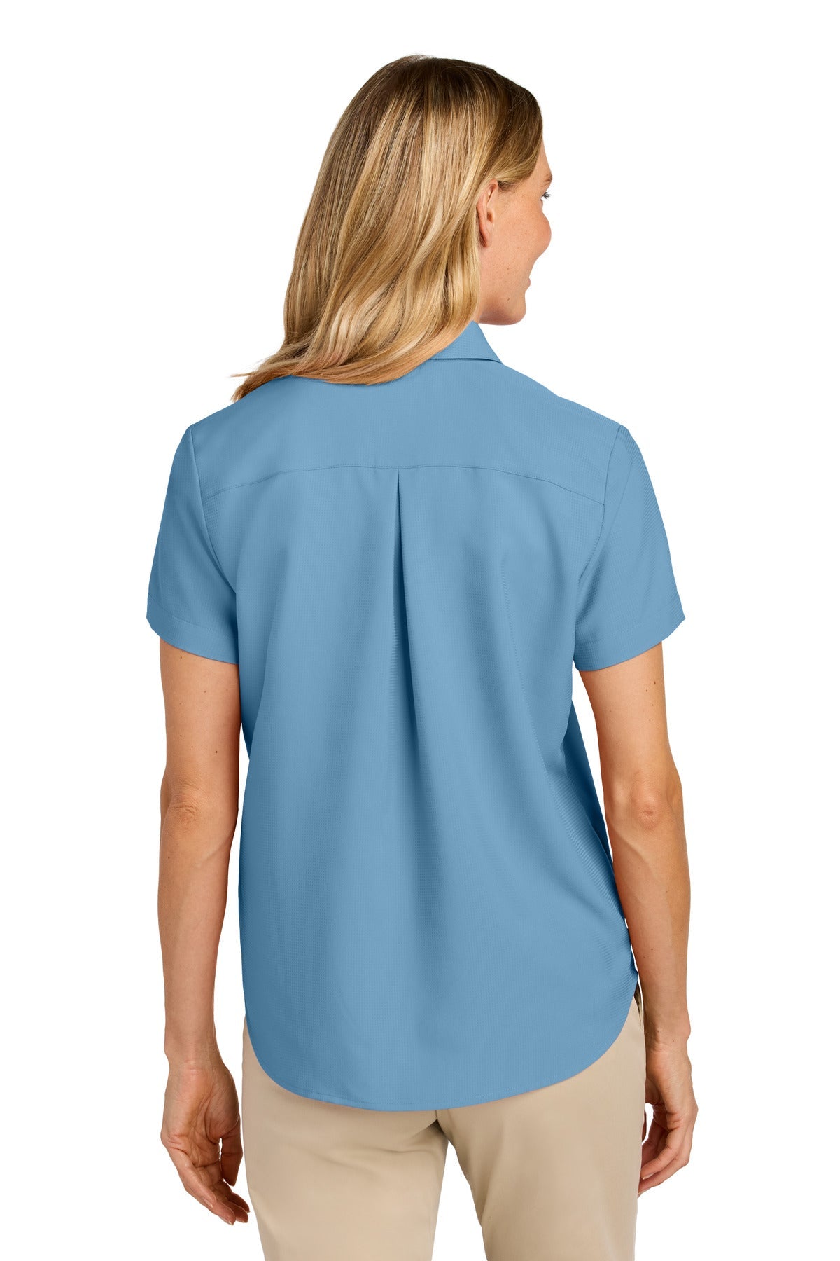 CarolinaBl Port Authority Women's Short Sleeve UV Dockside Shirt LW963