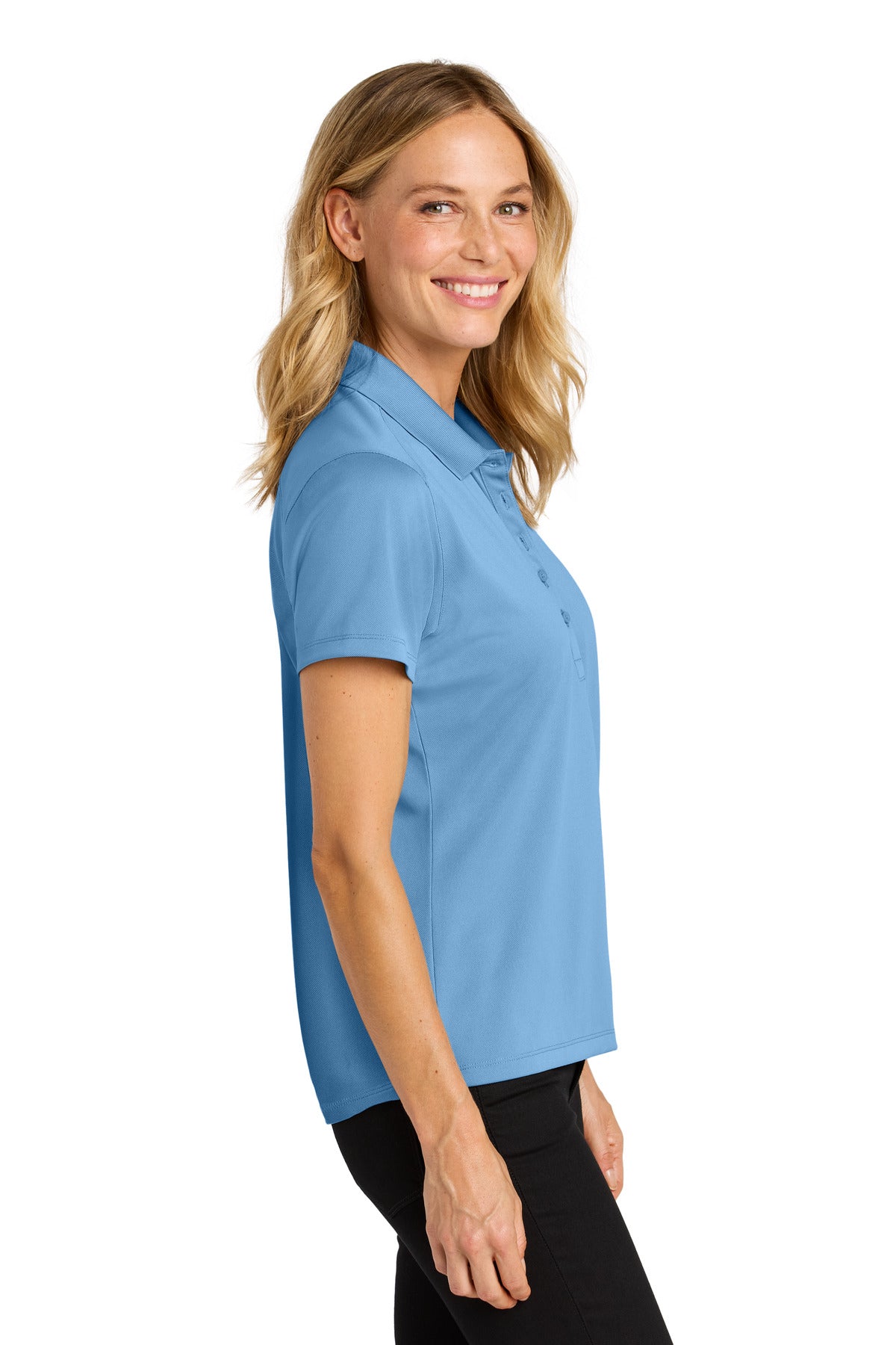 CarolinaBl Port Authority Women's Wearever Performance Pique Polo LK240
