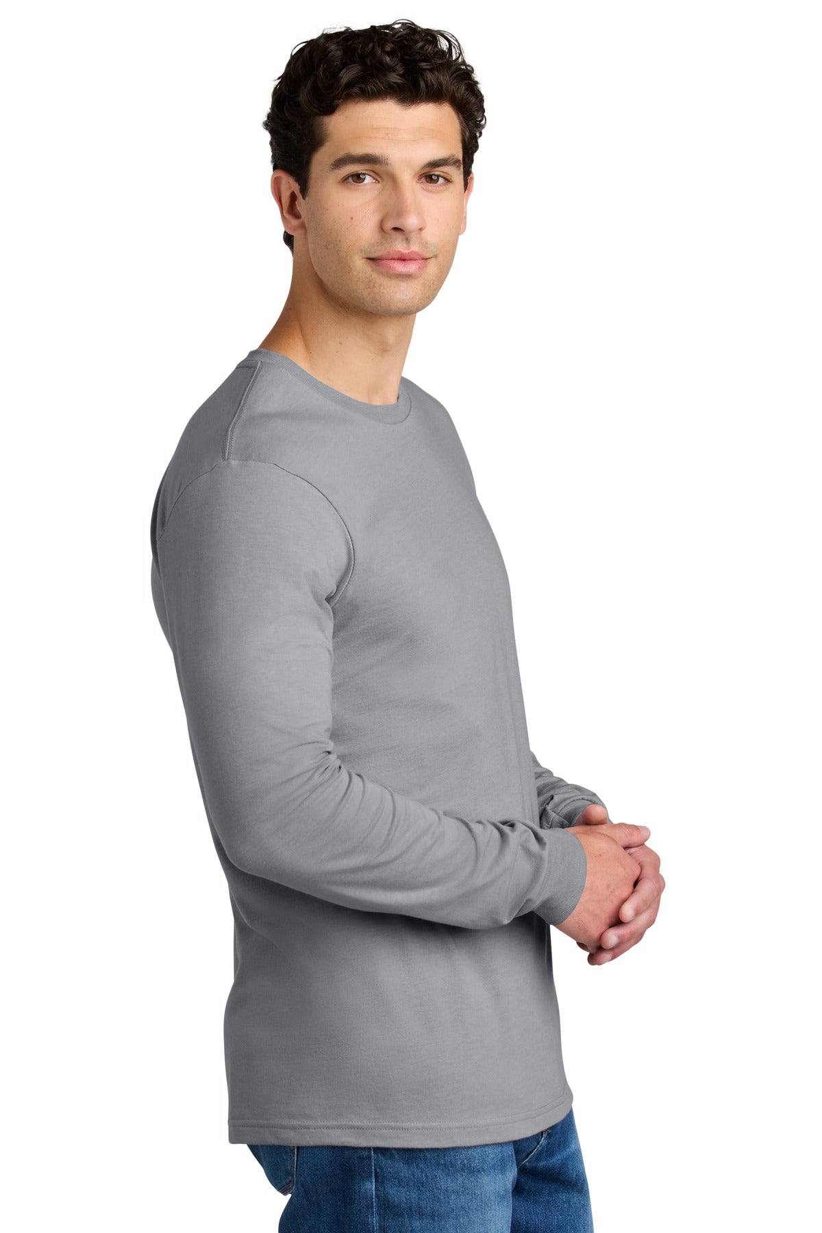 Cement Gildan Softstyle CVC Long Sleeve Tee 64440CVC