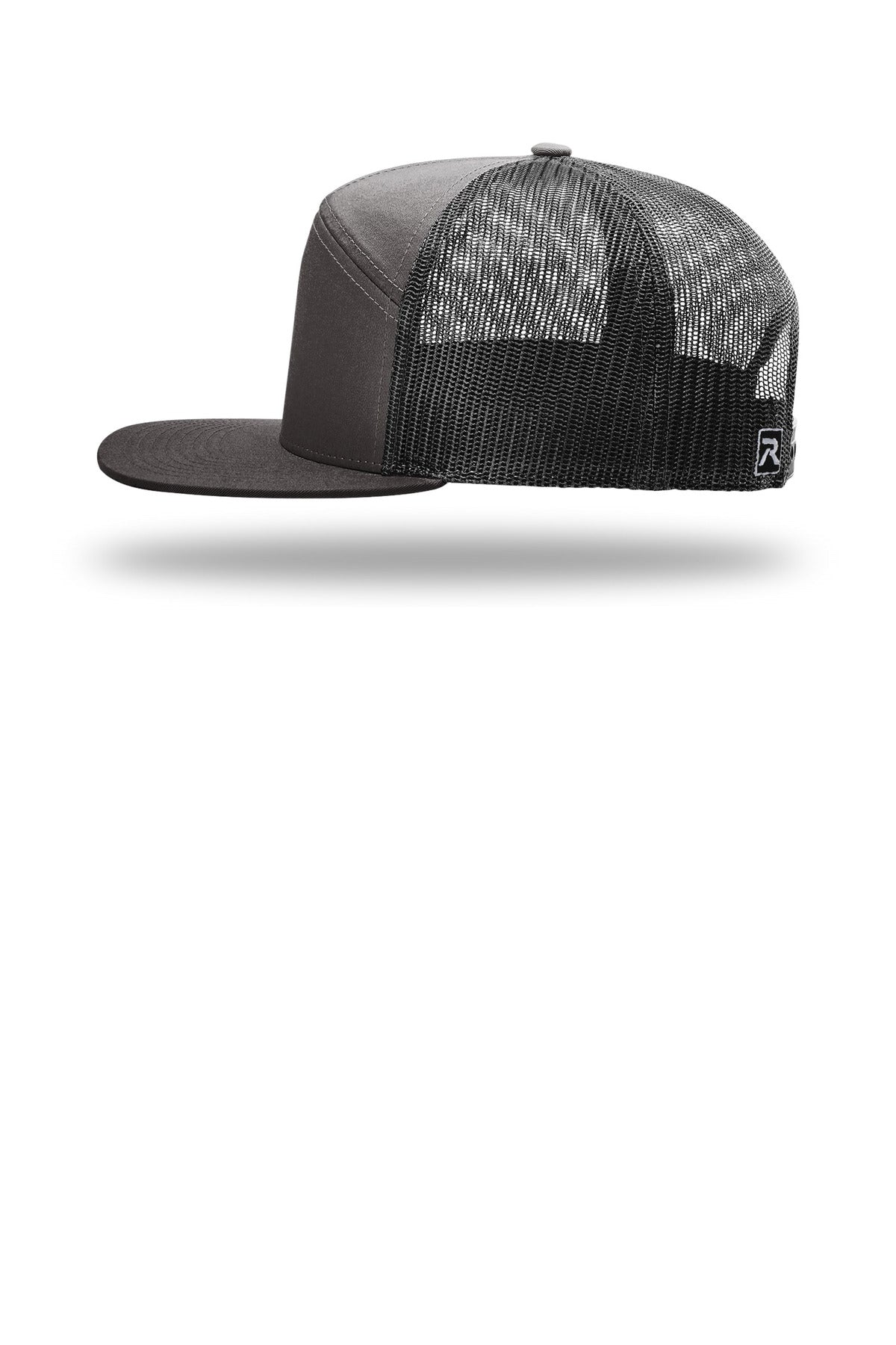 Char/Blk Richardson 7-Panel Trucker 168