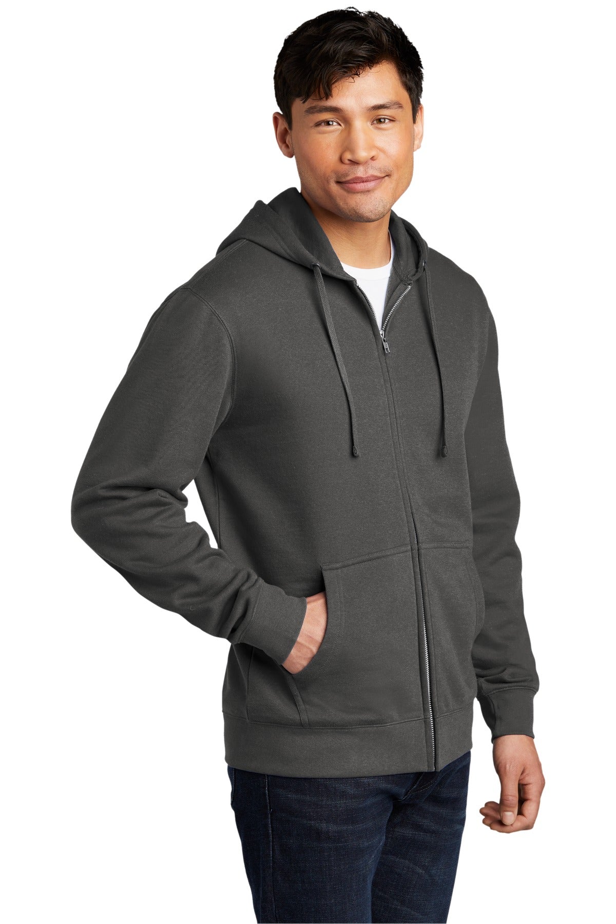 Charcoal District V.I.T. Fleece Full-Zip Hoodie DT6102