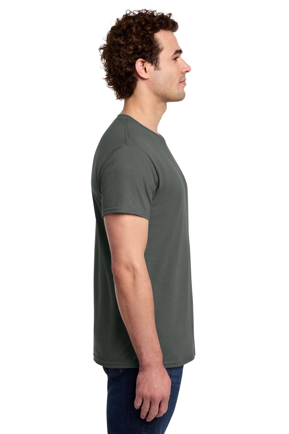 Charcoal Gildan Light Cotton Tee 3000