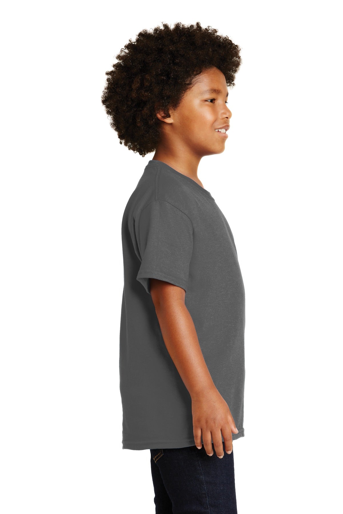 Charcoal Gildan - Youth Ultra Cotton 100% US Cotton T-Shirt. 2000B