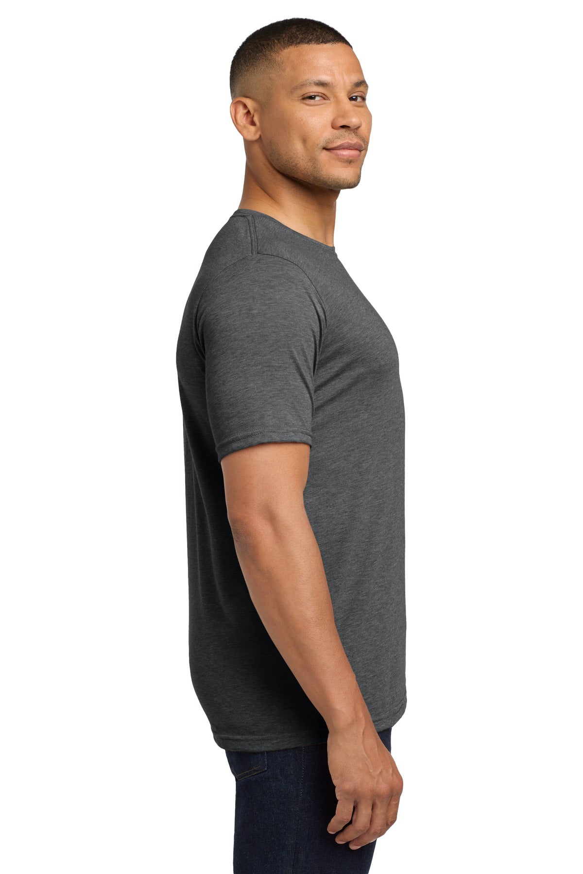 Charcoal Next Level Apparel Adult Poly/Cotton Tee. NL6200