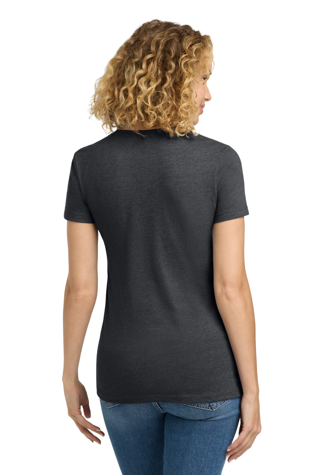 Charcoal Next Level Apparel Women's CVC Tee. NL6610