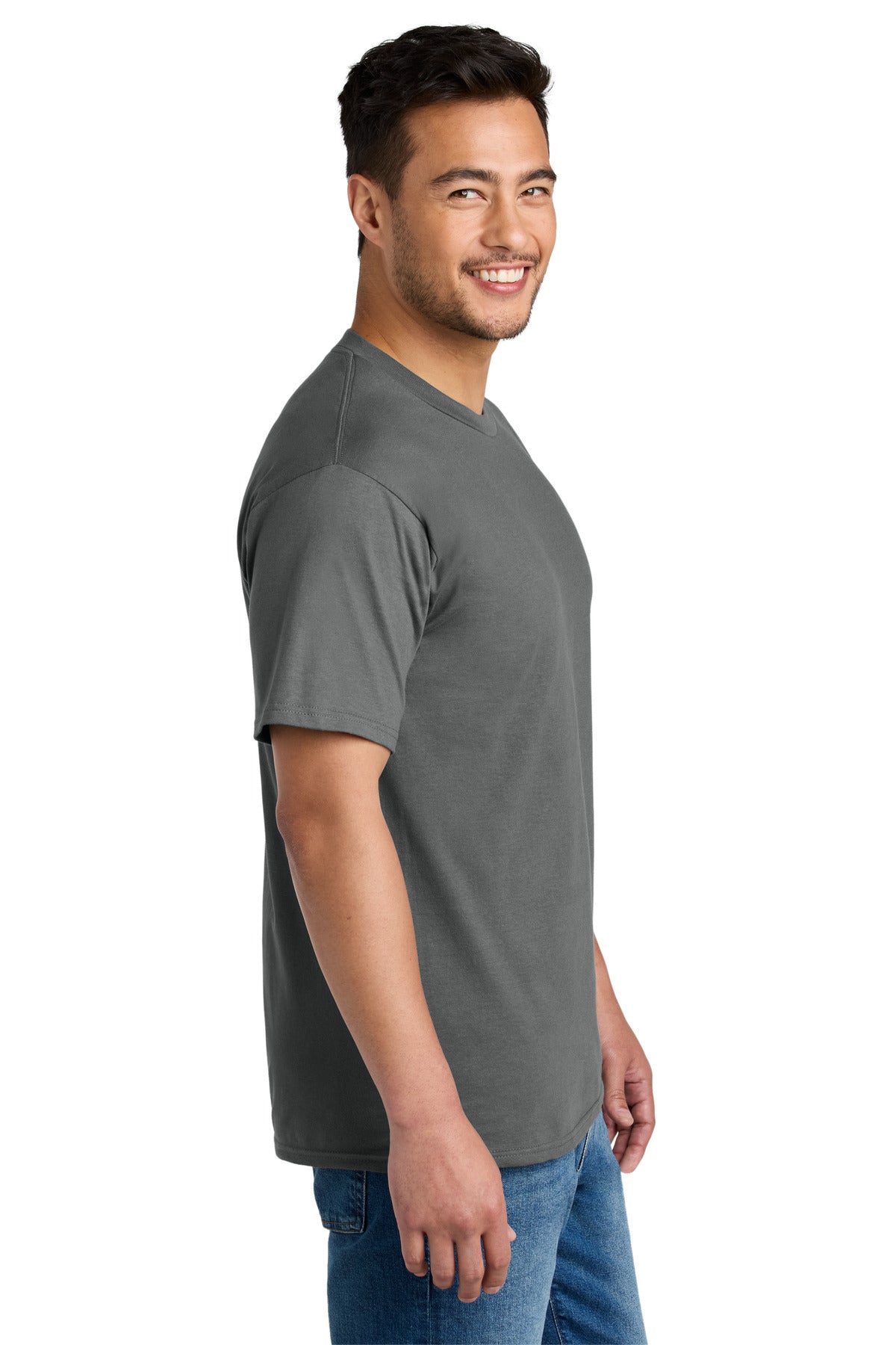 Charcoal Port & Co CVC Tee PC340