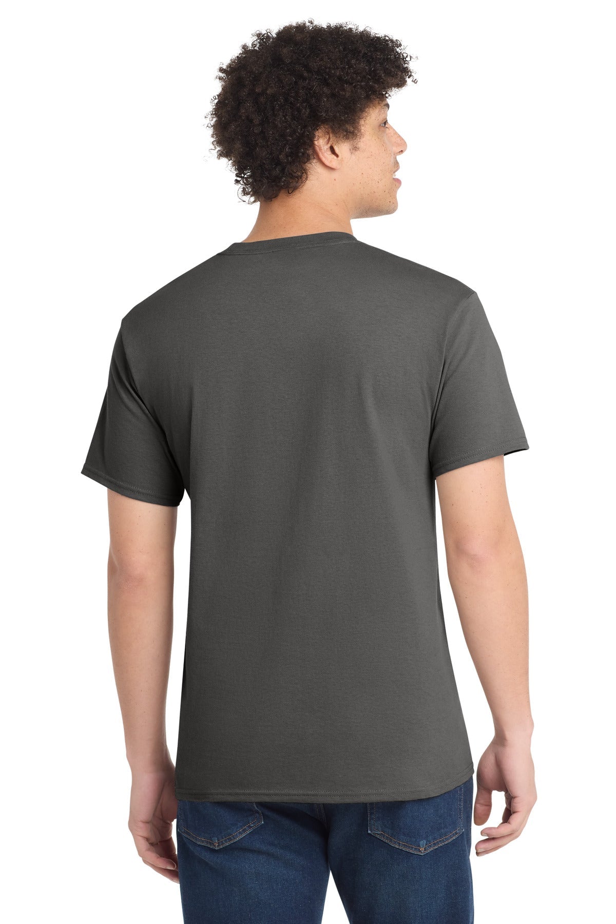 Charcoal Port & Co Tall Core Cotton Tee PC54T
