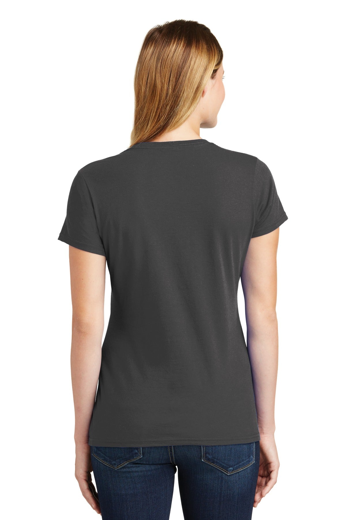 Charcoal Port & Co Women's Fan Favorite Tee. LPC450