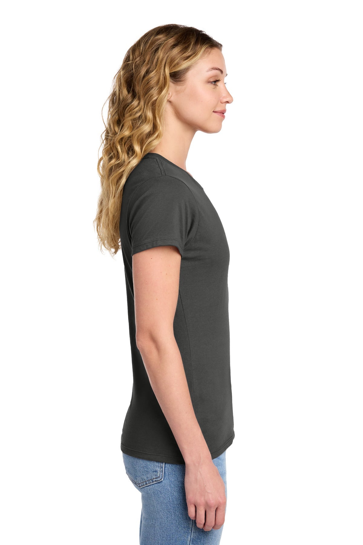 Charcoal Port & Co Women's Fan Favorite Tee. LPC450