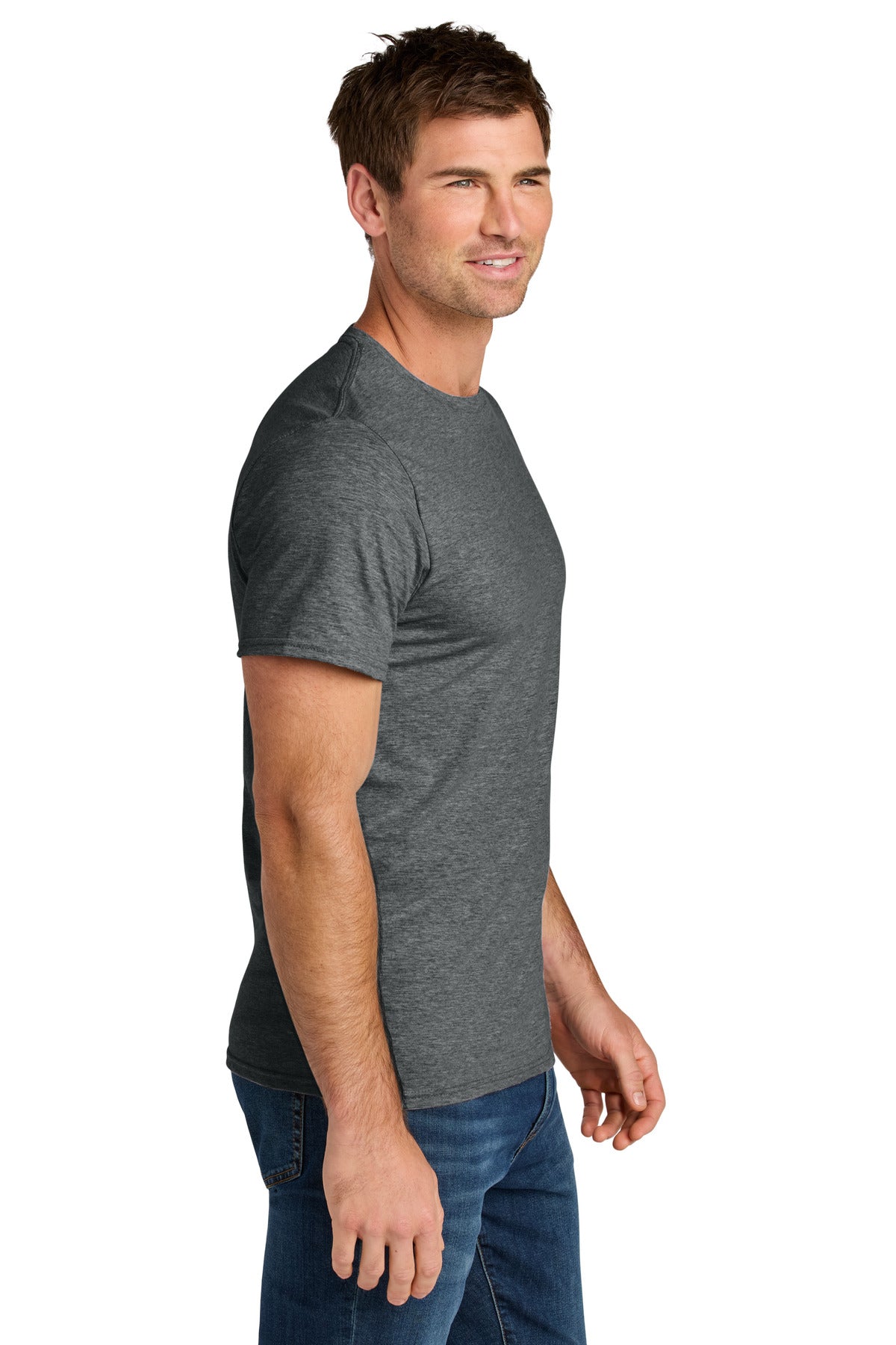 CharcoalHt Jerzees Ultimate Unisex Ring Spun T-Shirt IC46M