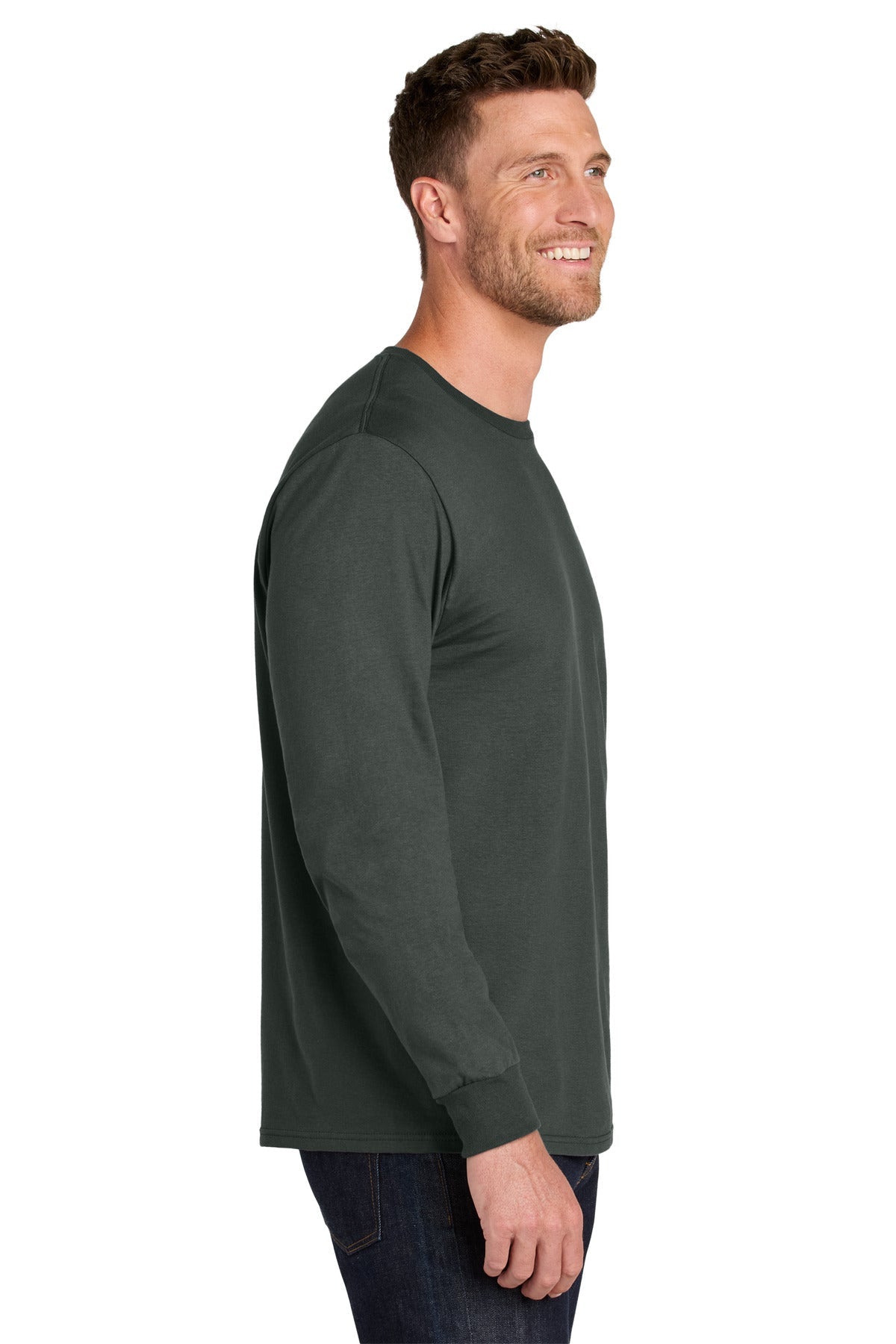 CharGrey Jerzees Ultimate Unisex Ring Spun Long Sleeve T-Shirt IC46L