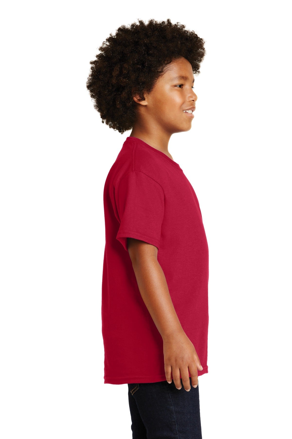 Cherry Red Gildan - Youth Ultra Cotton 100% US Cotton T-Shirt. 2000B