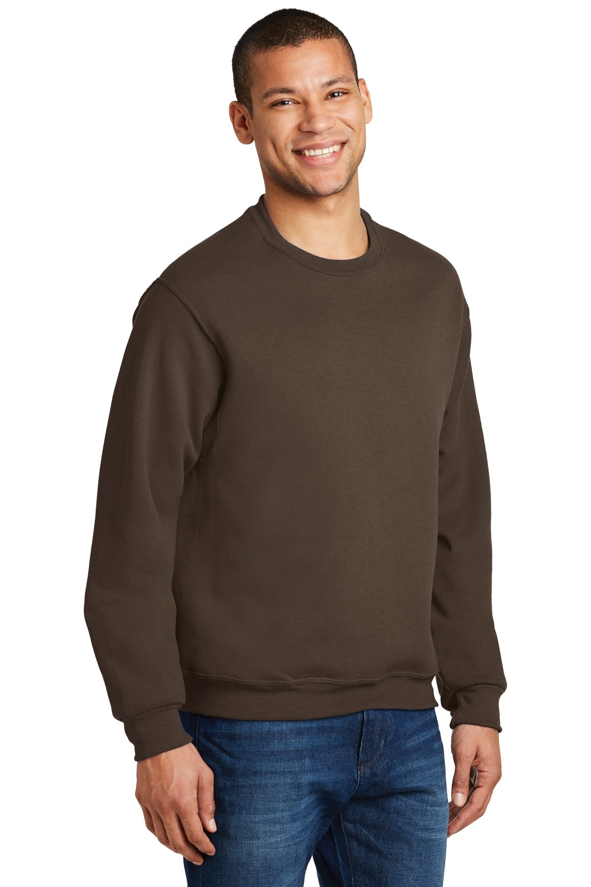 CHOCOLATE Jerzees - NuBlend Crewneck Sweatshirt. 562M