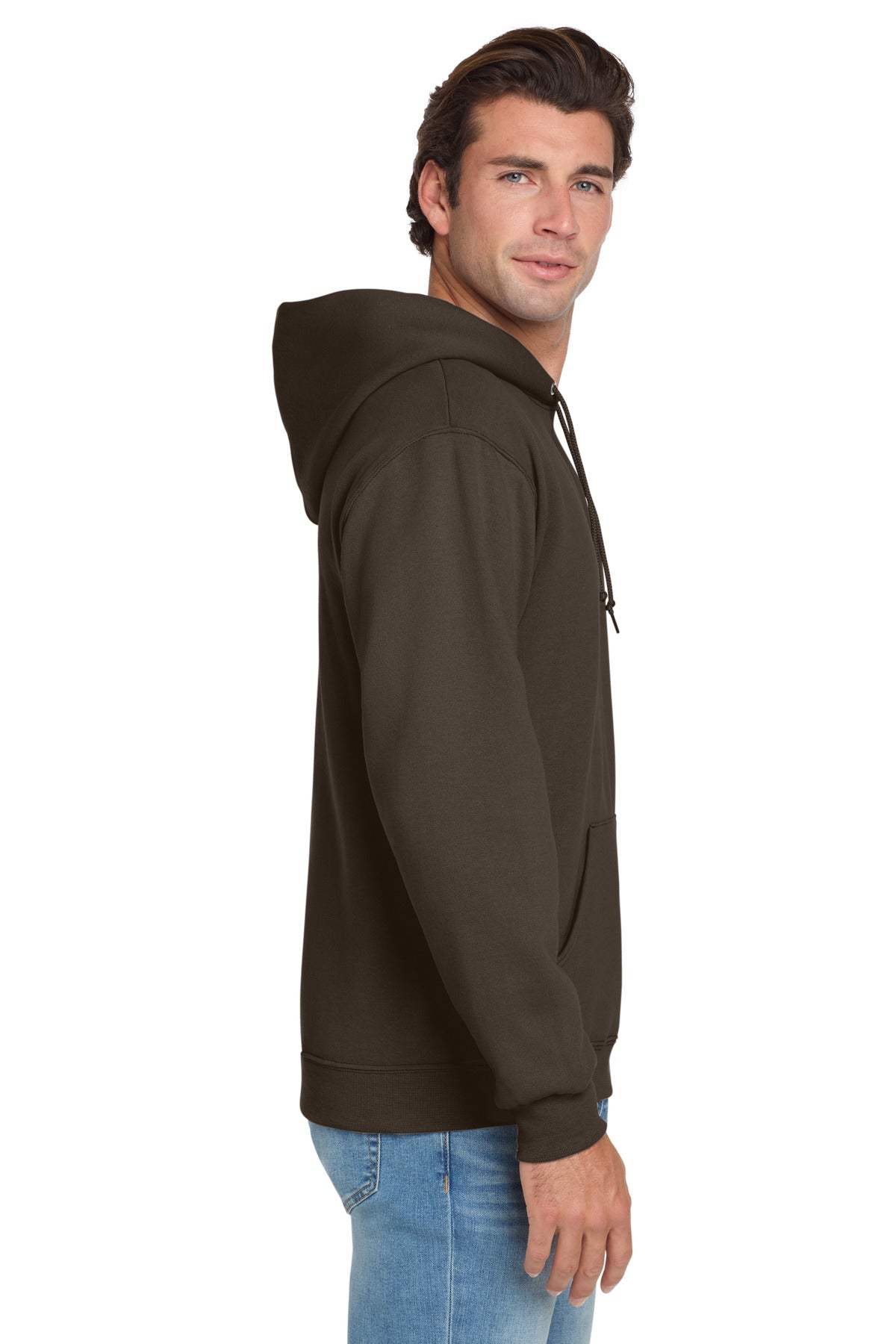 CHOCOLATE Jerzees NuBlend Pullover Hooded Sweatshirt. 996M