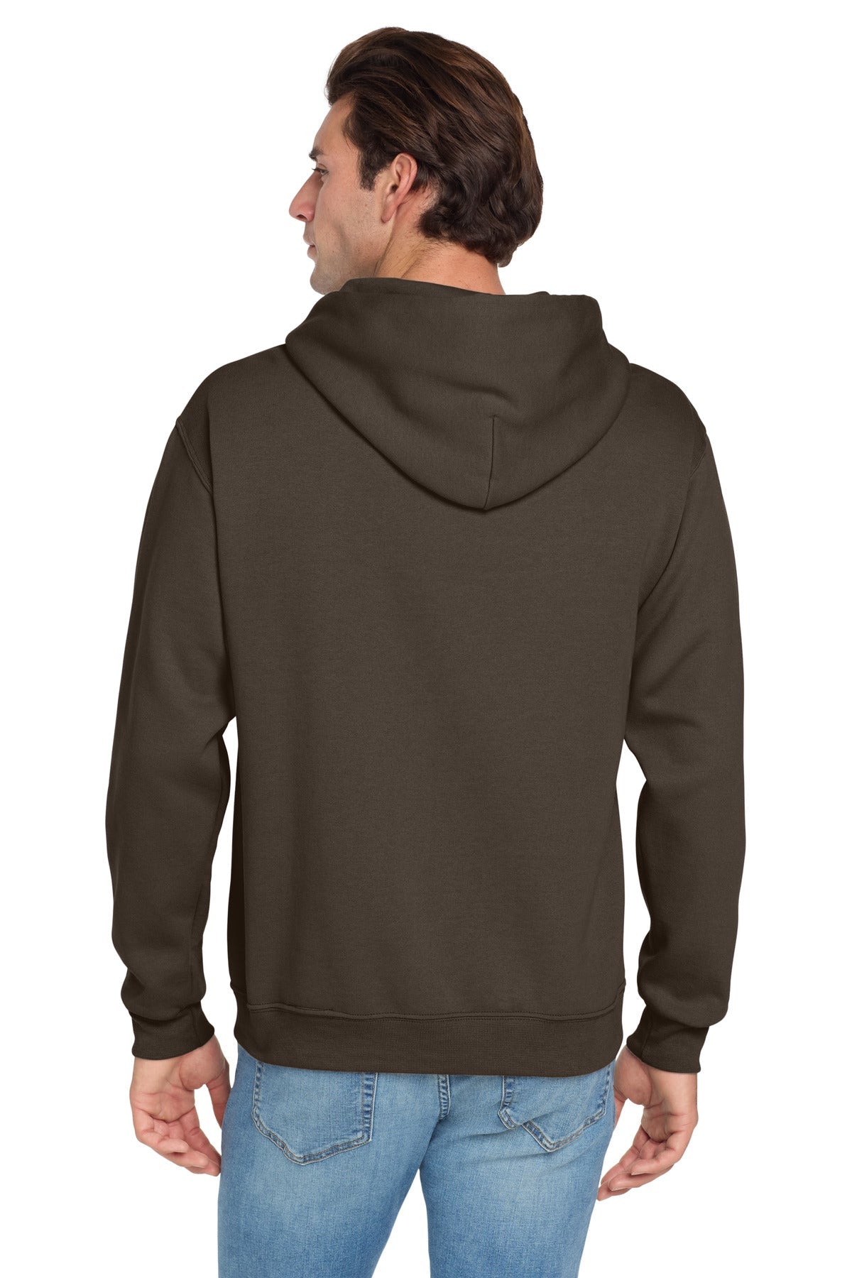 CHOCOLATE Jerzees NuBlend Pullover Hooded Sweatshirt. 996M